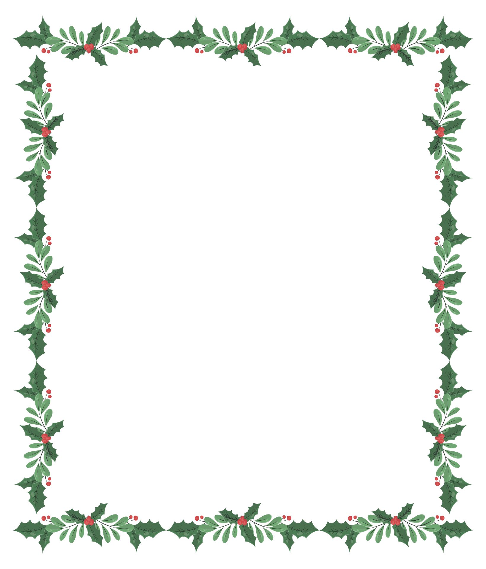15 Best Free Printable Christmas Border Templates