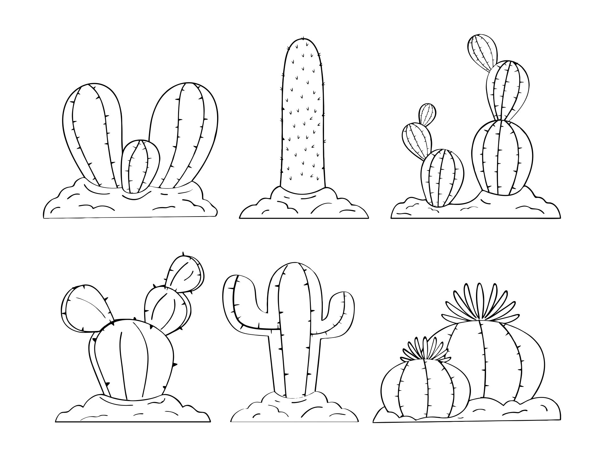 Desert Plants Coloring Pages