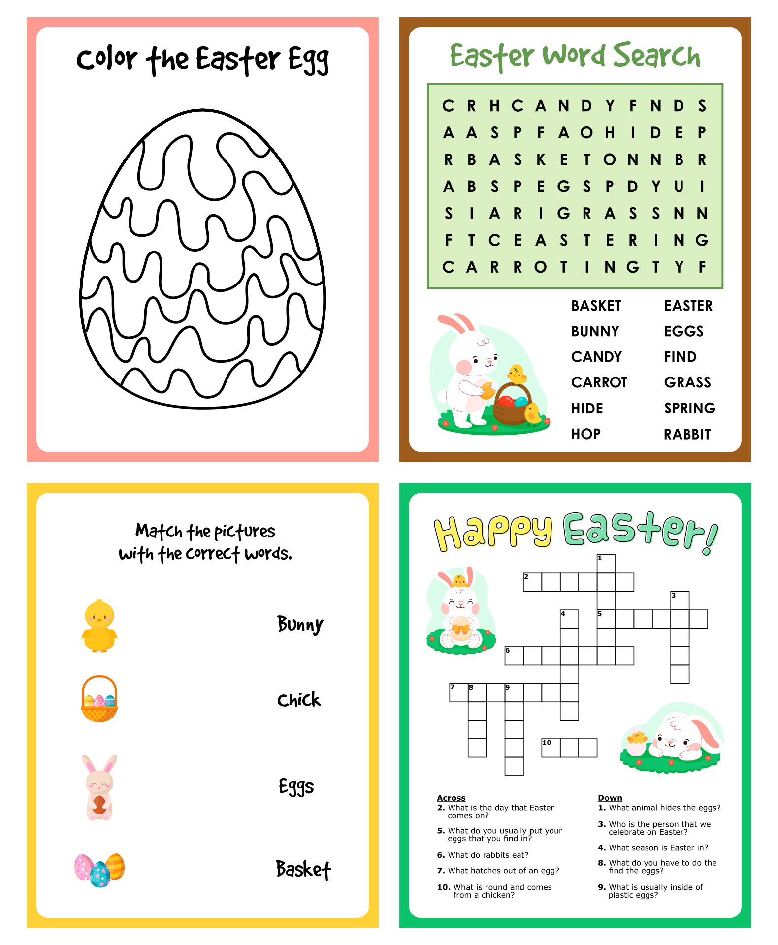  Printable Bible Easter Worksheets