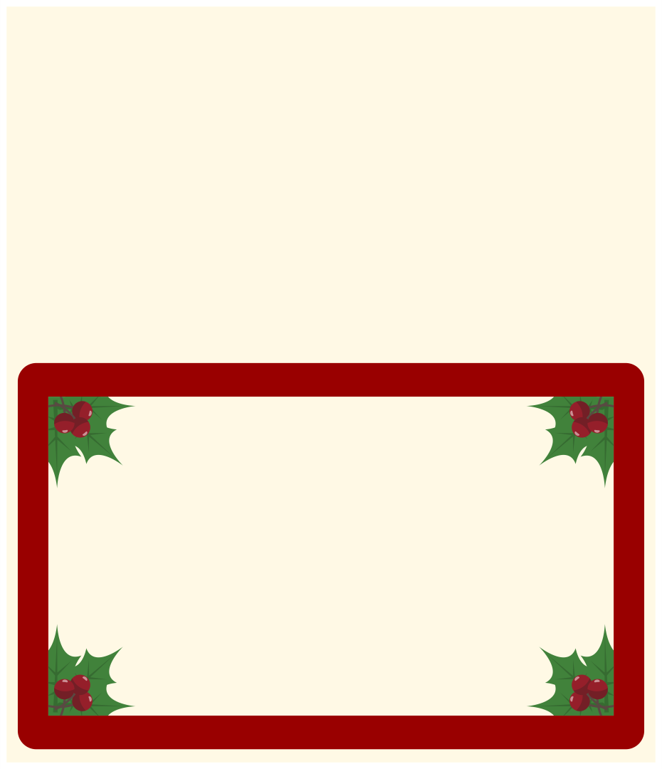 21 Best Printable Christmas Place Cards - printablee.com Regarding Christmas Table Place Cards Template