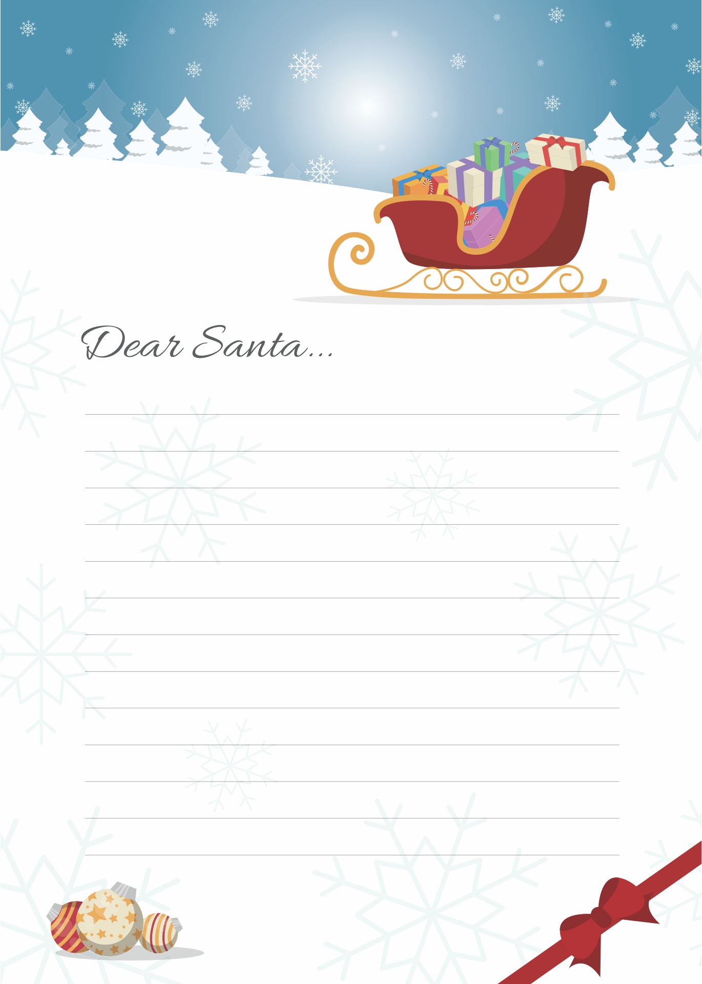 15 Best Free Printable Christmas Letter Templates PDF For Free At Printablee