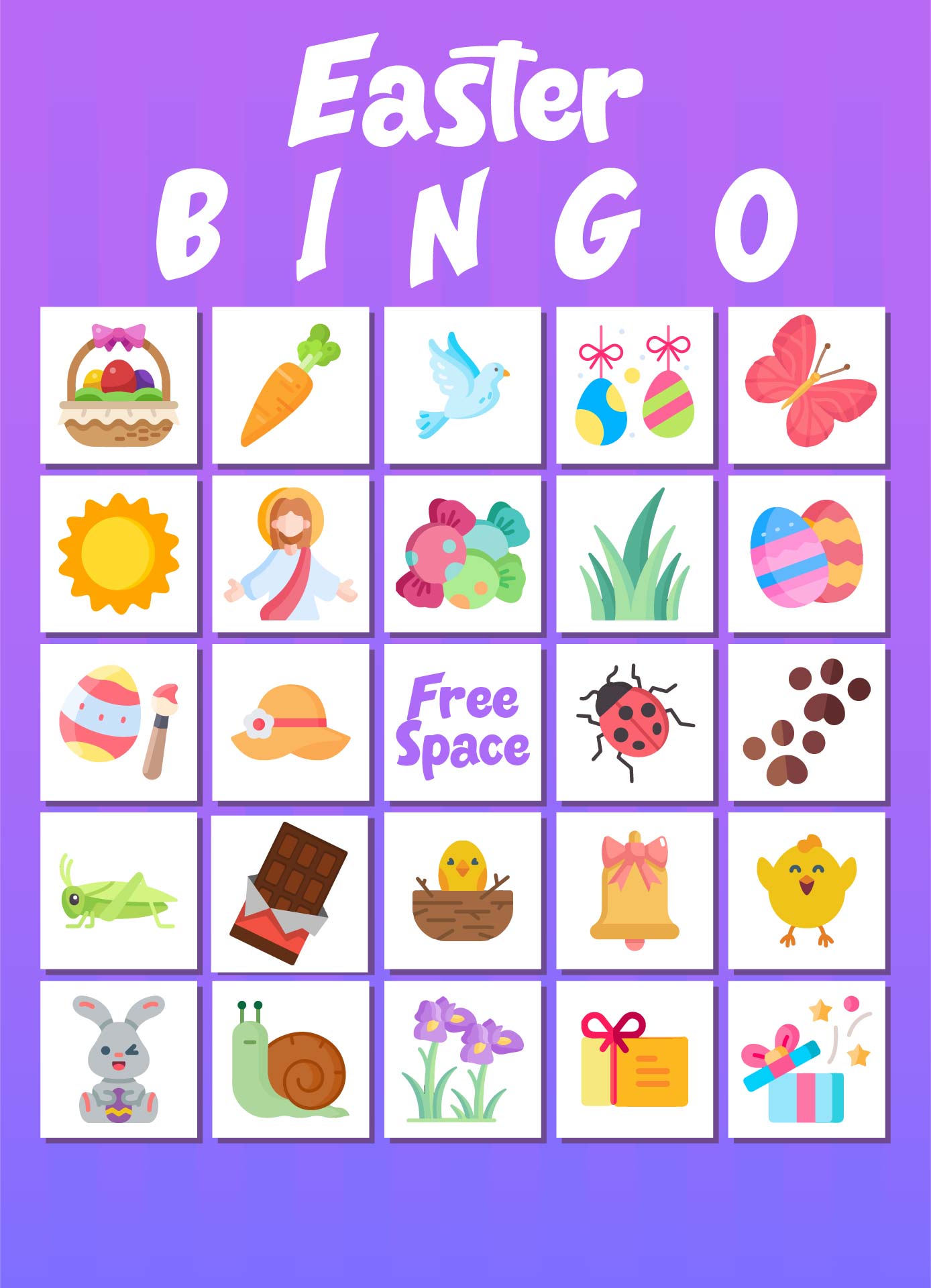 Printable Easter Bingo Cards