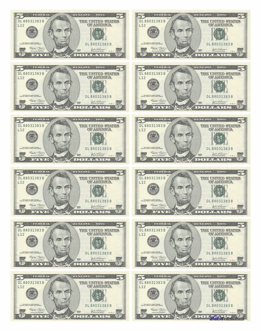 8 Best Printable Phony Money Printablee Com