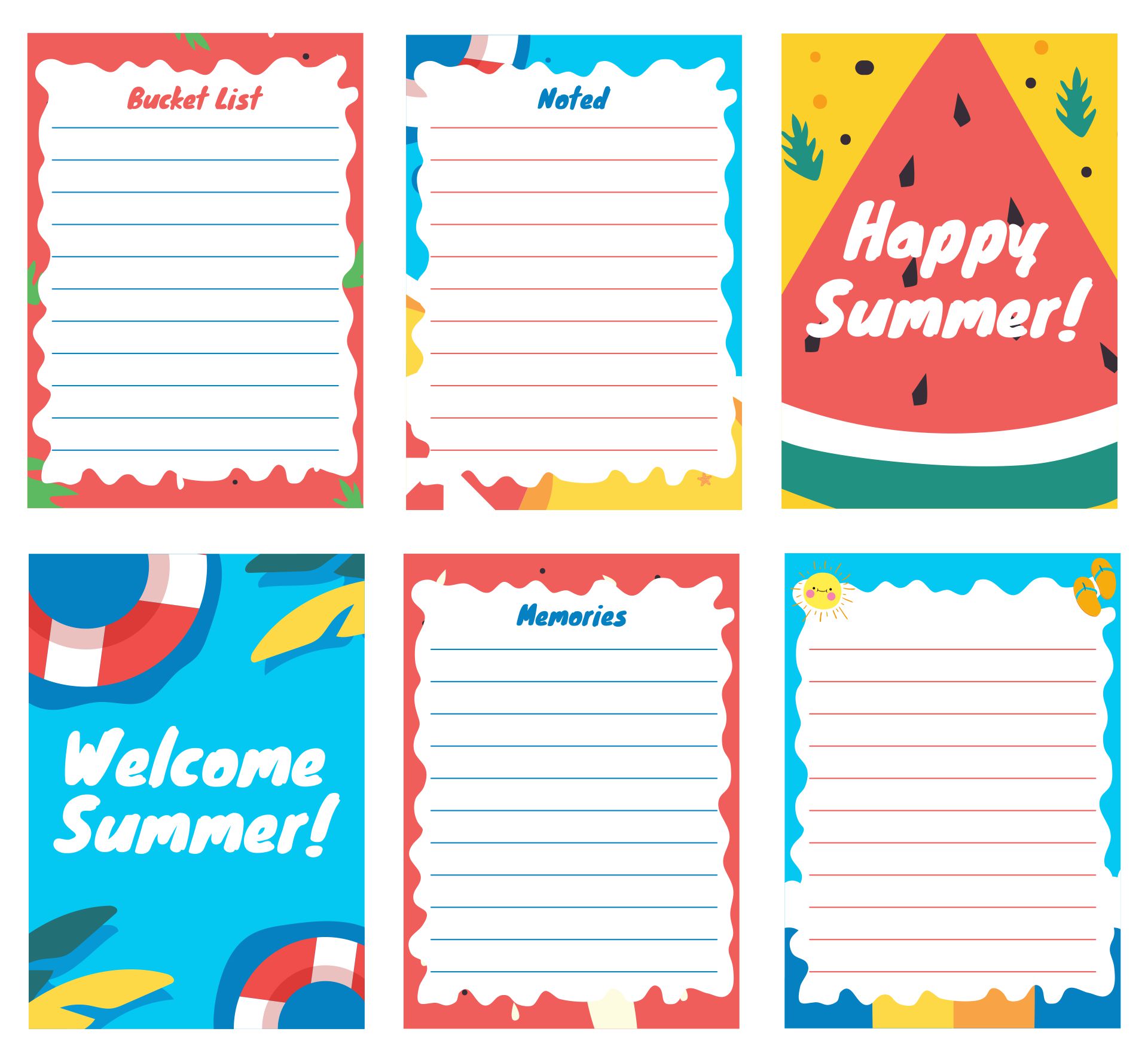 Printable Summer Project Life
