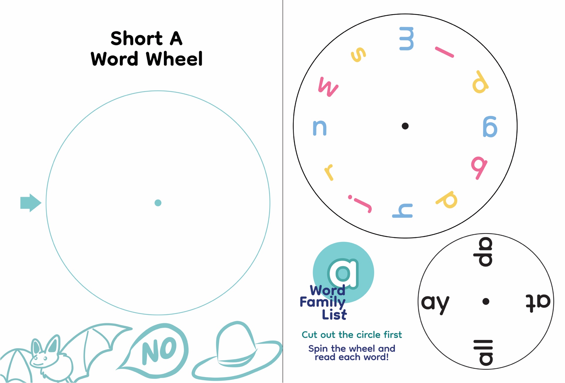 Word Family Word Wheels Printable