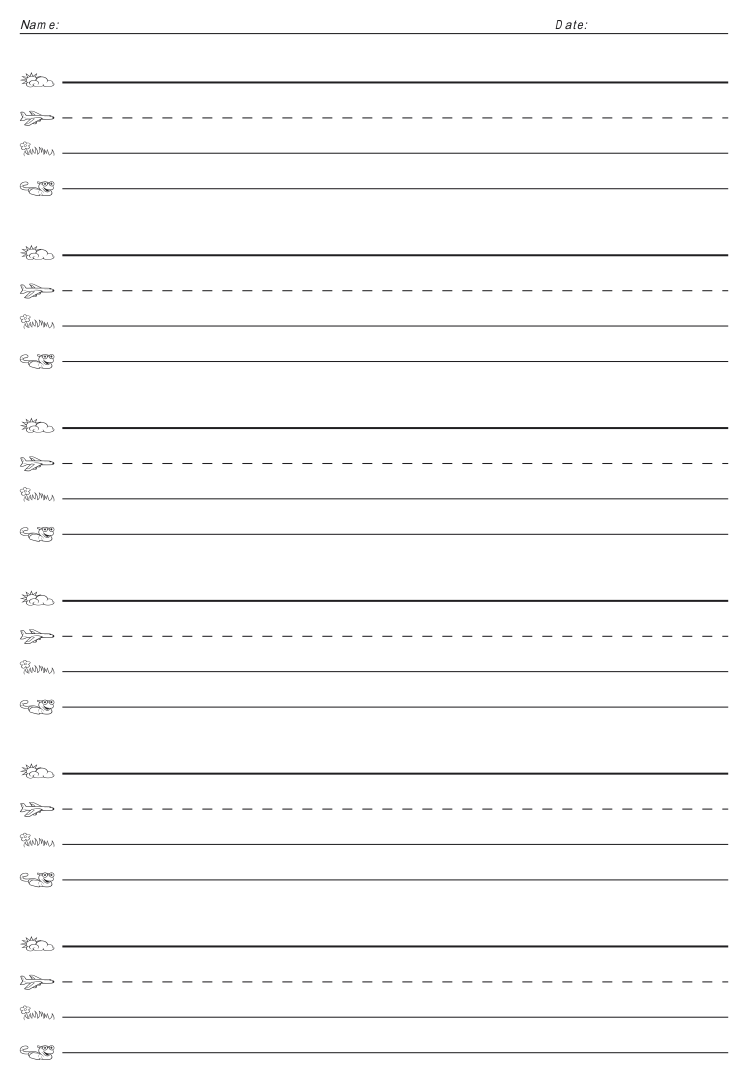 Fundations Writing Paper Printable