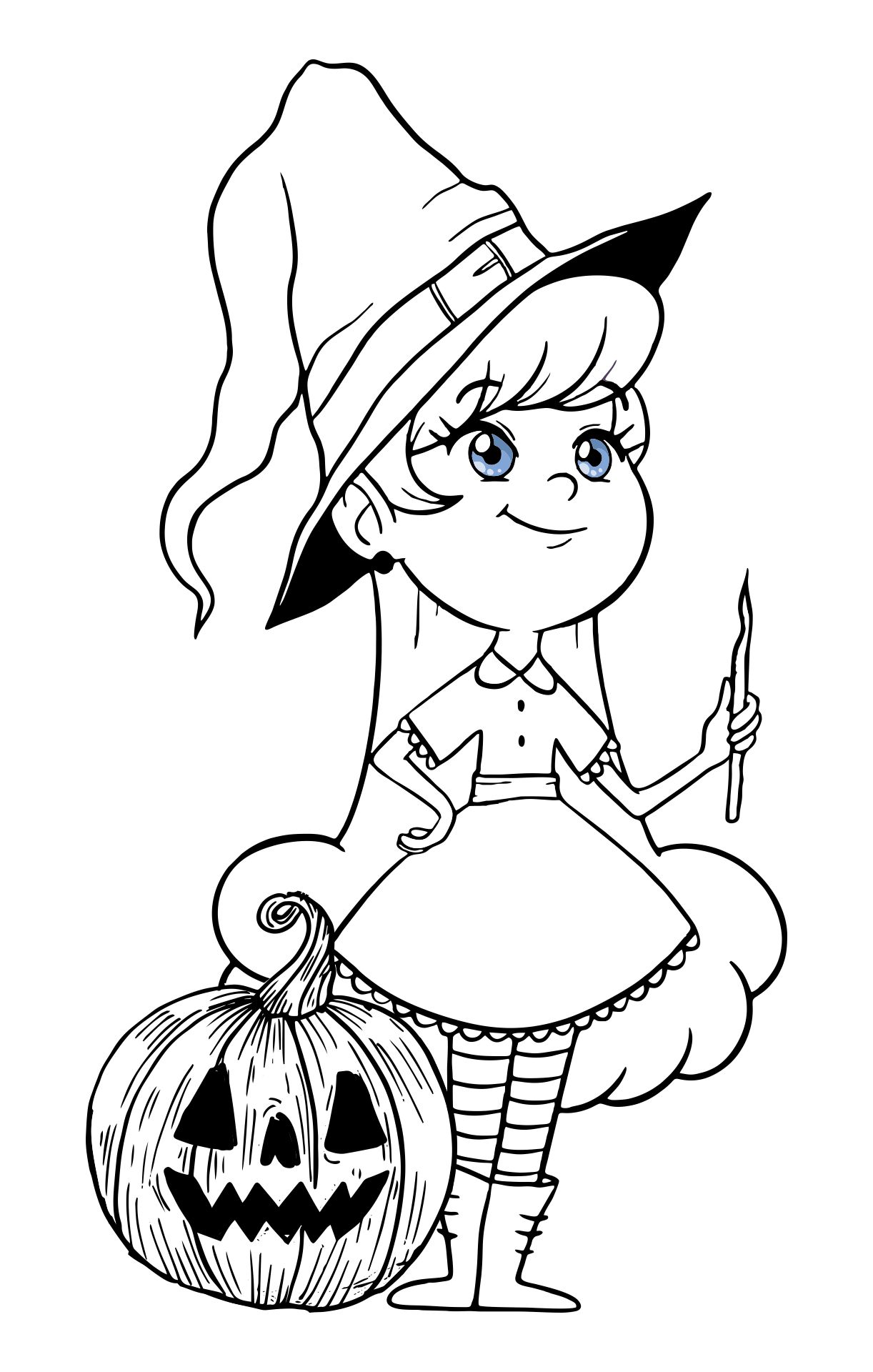 Halloween Witch Coloring Pages Printable