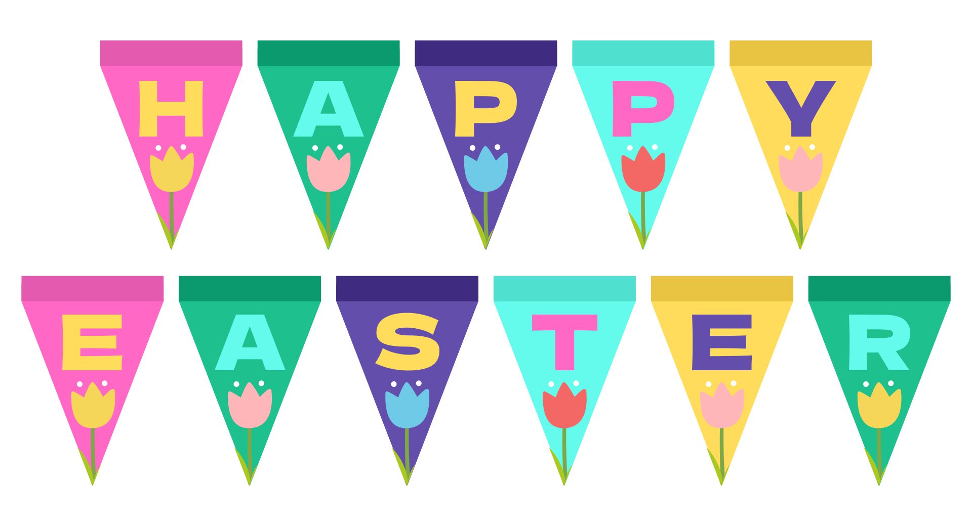 Free Printable Easter Banner Printablee happy-easter-banner-printable-paper-trail-design