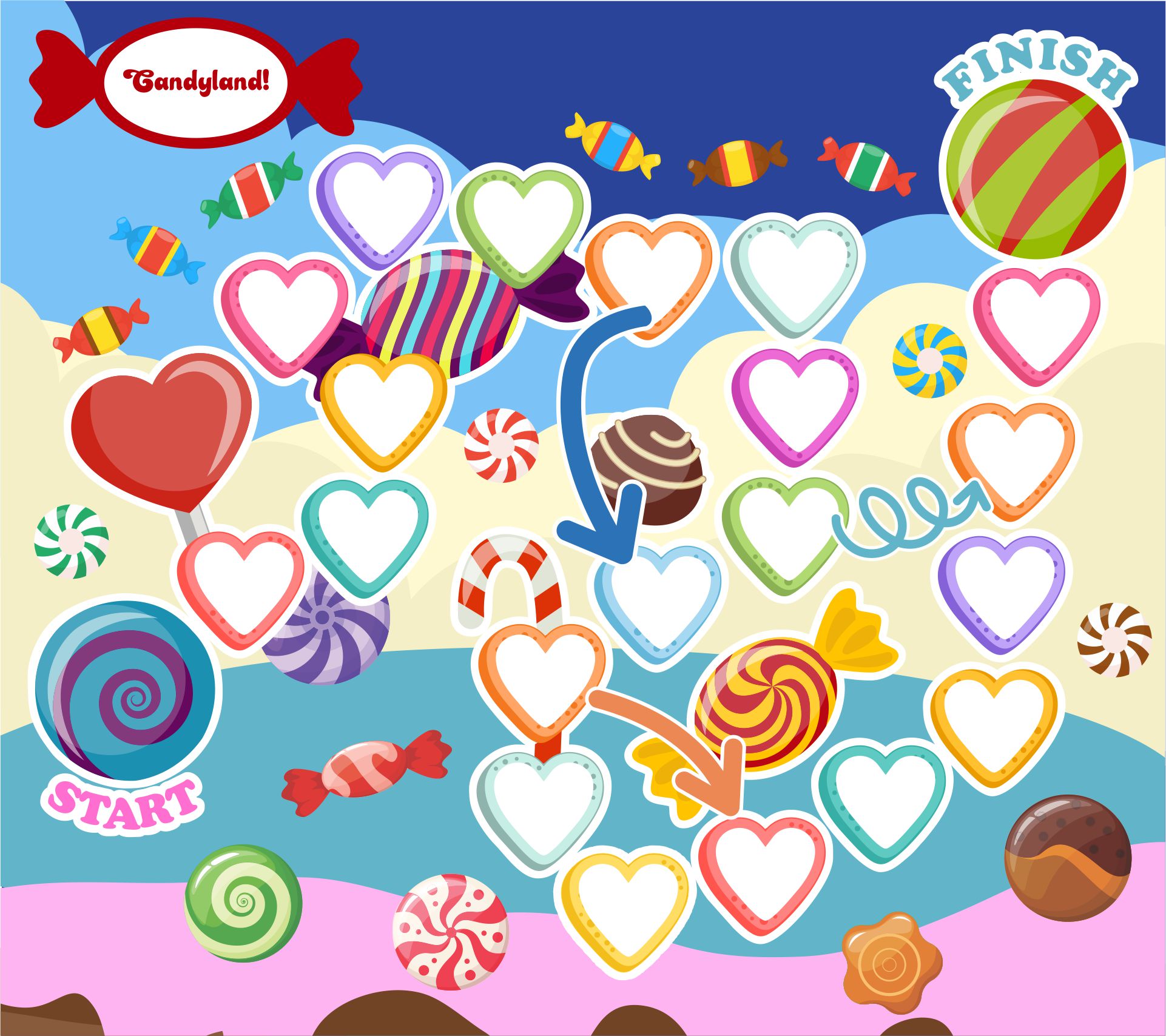 4 Best Printable Candyland Board Game - printablee.com