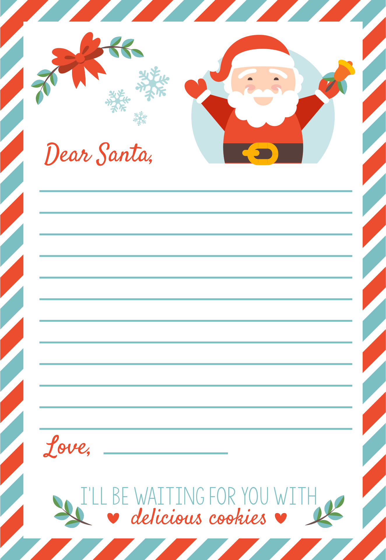 Free Printable Xmas Letter Templates