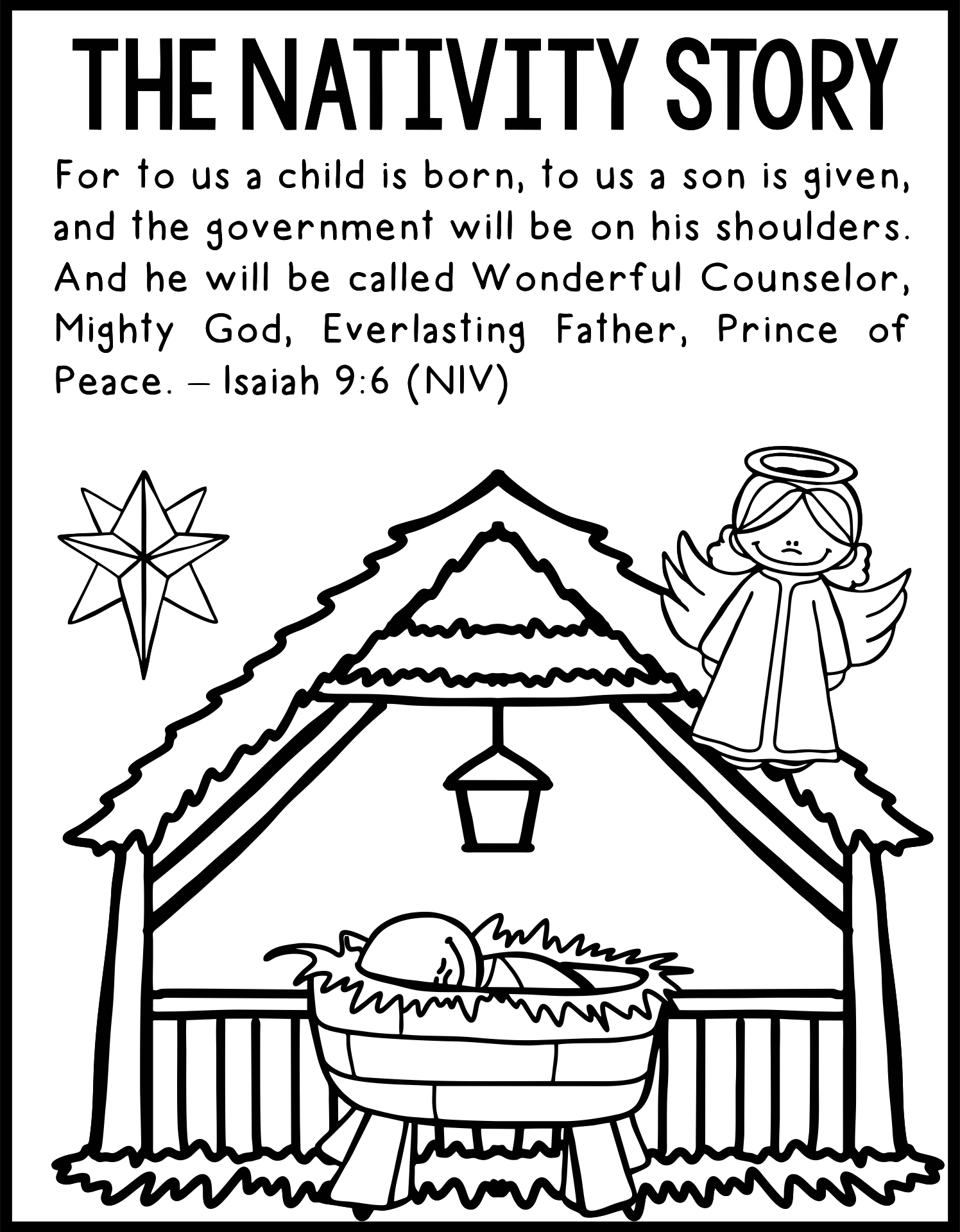 Printable Nativity Story Book
