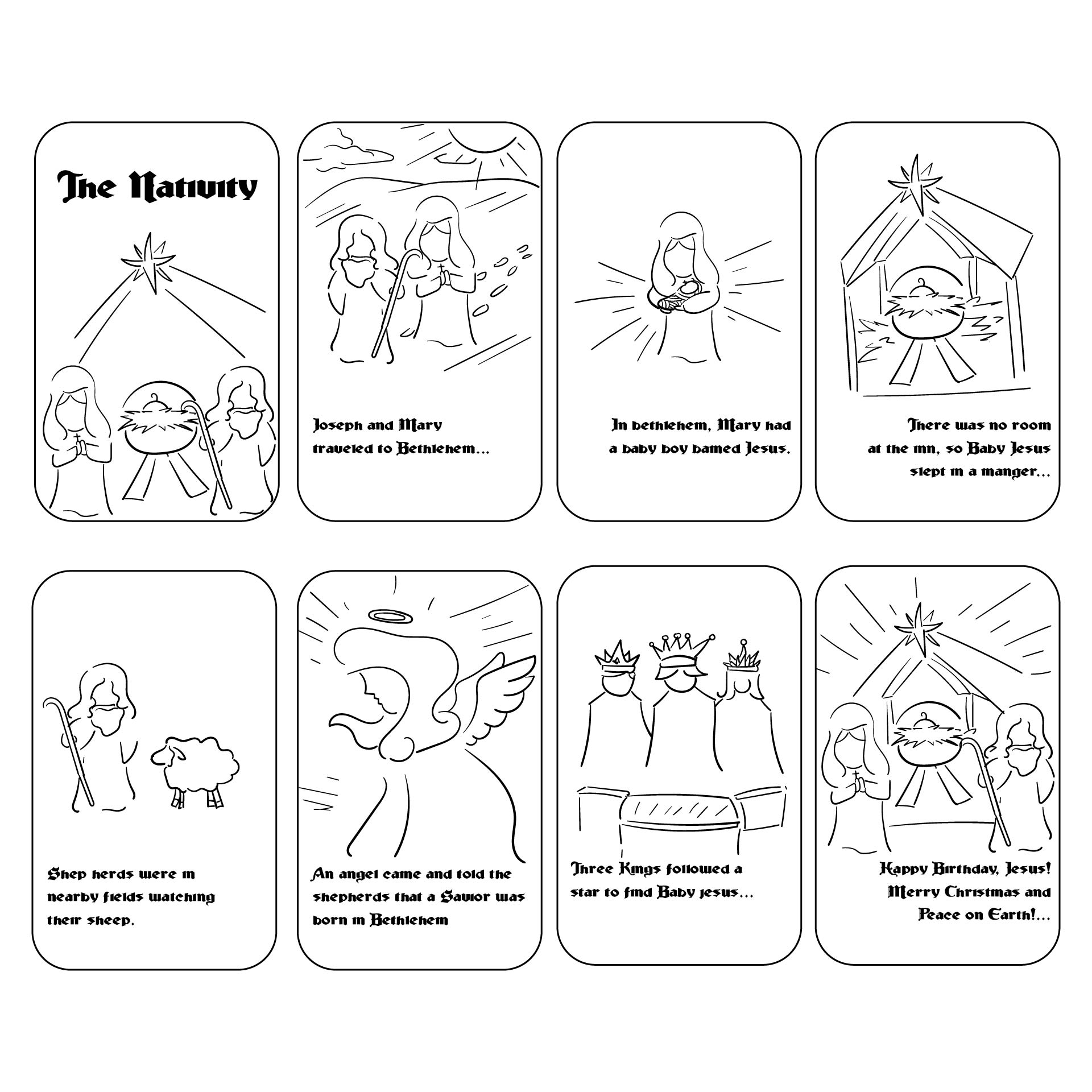 Printable Nativity Story for Children