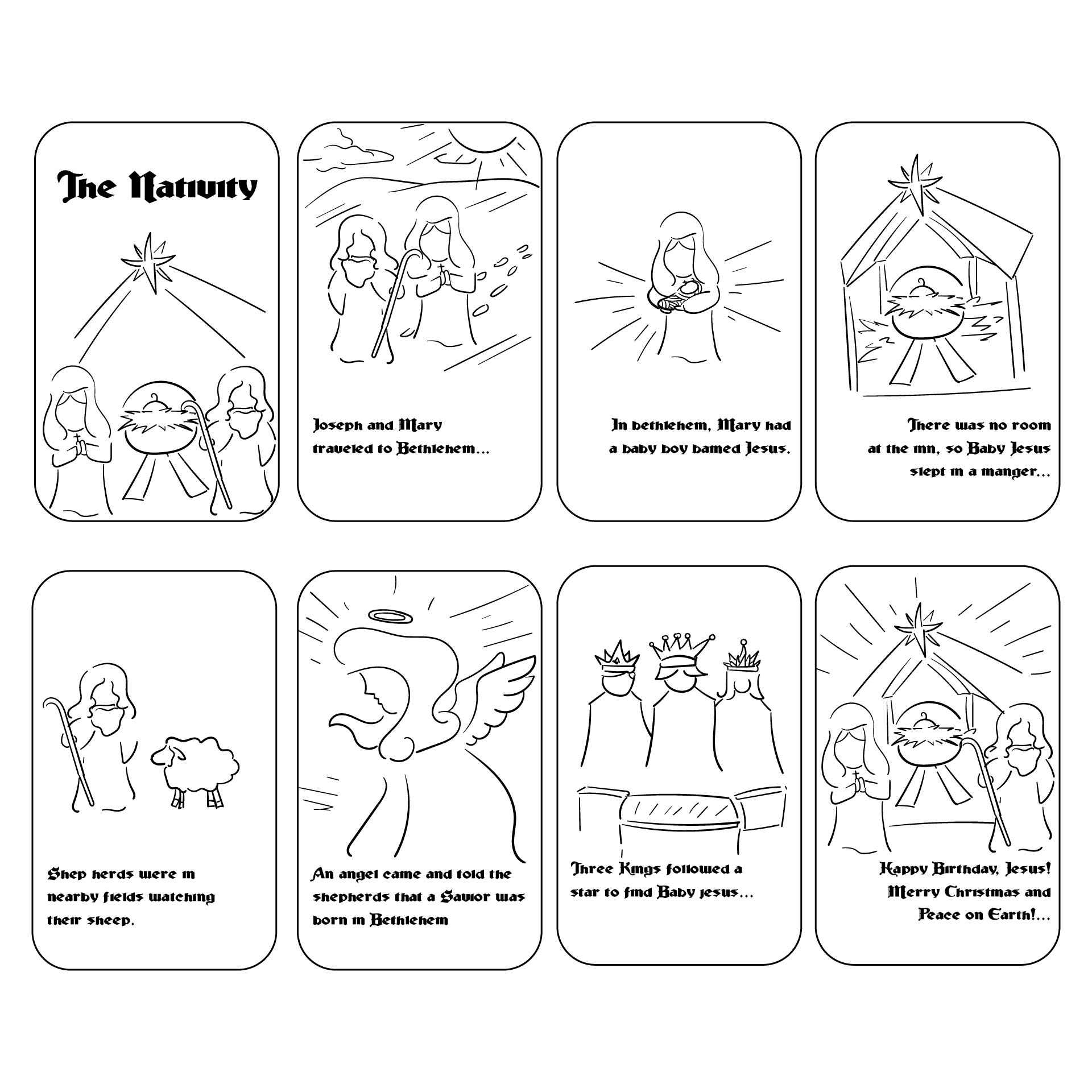 Nativity Story Printable Book