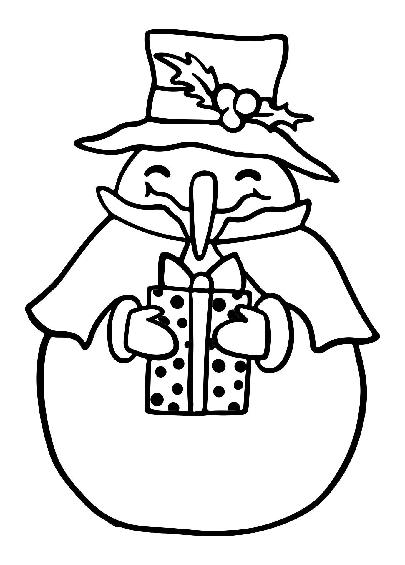 Printable Christmas Snowman