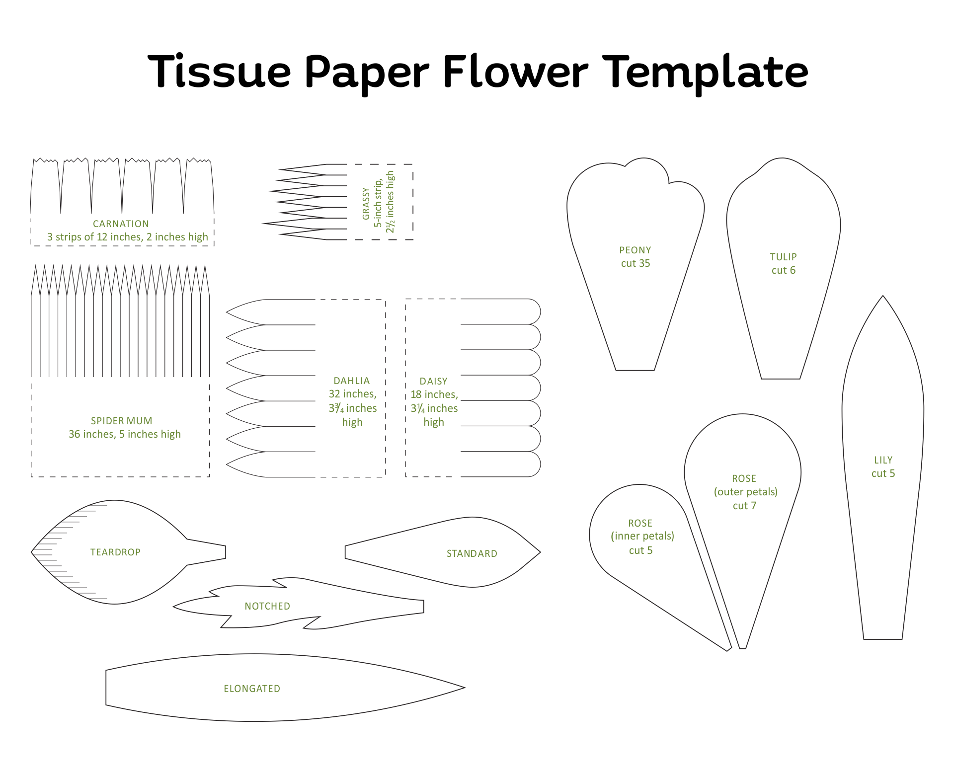 Tissue Paper Flower Patterns
