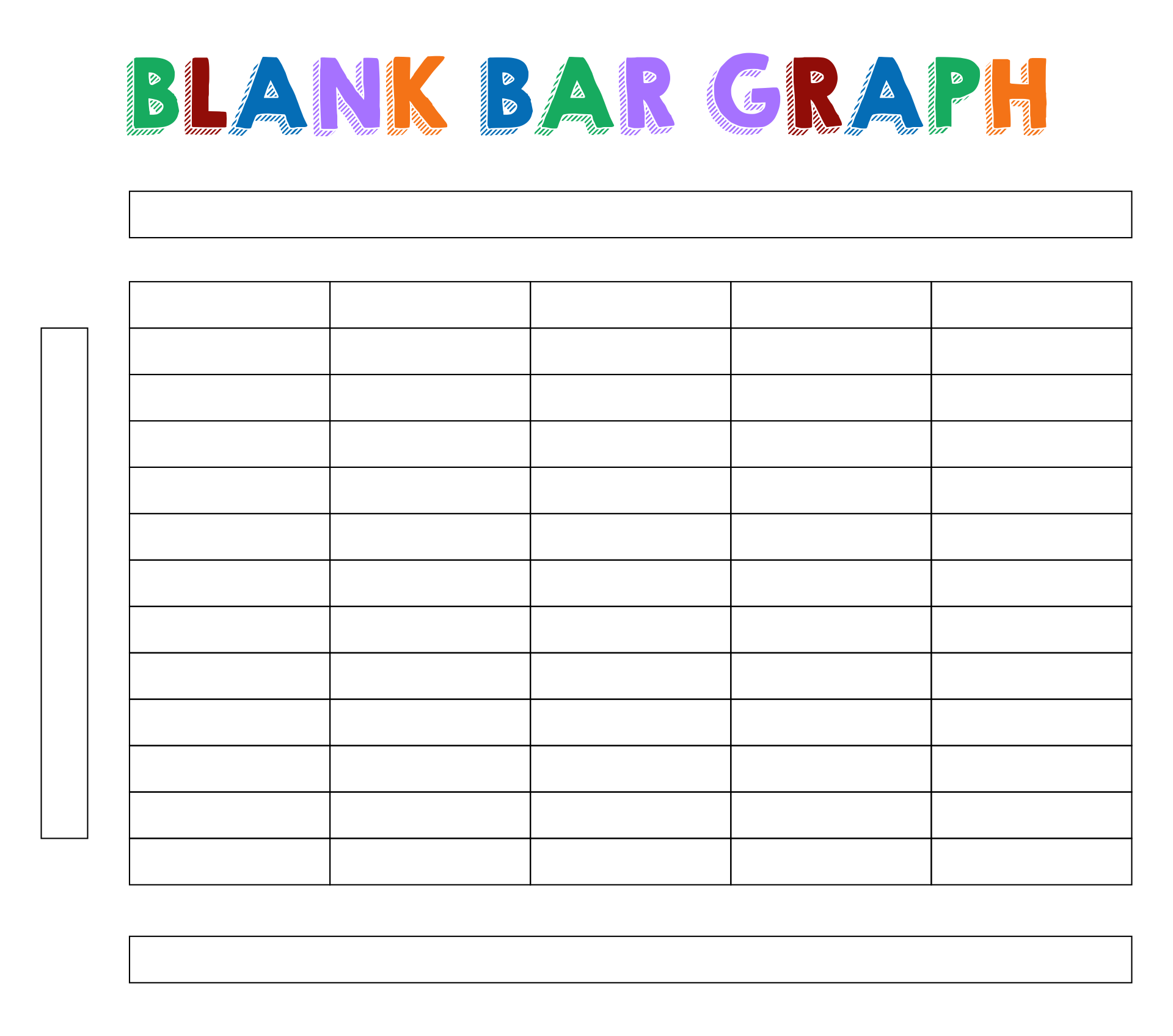 Blank Bar Graph Template for Kids