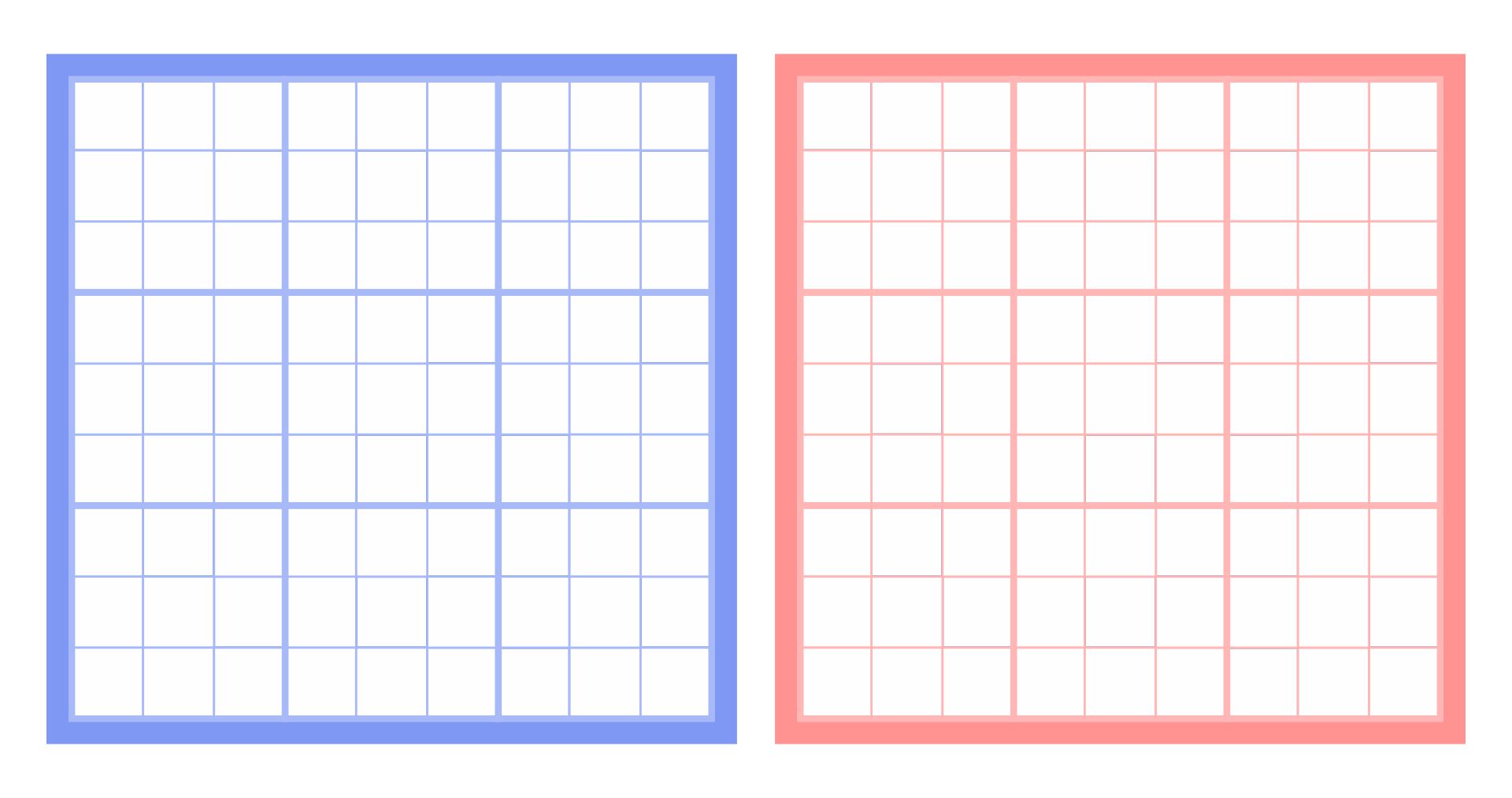 Blank Sudoku Grid