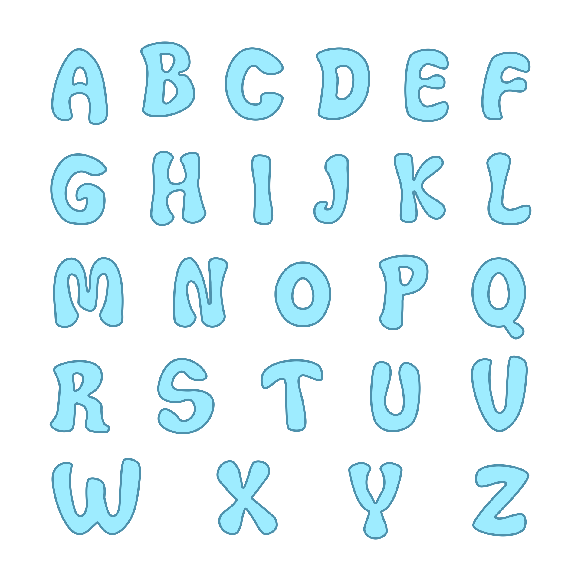 Bubble Letter Fonts Download