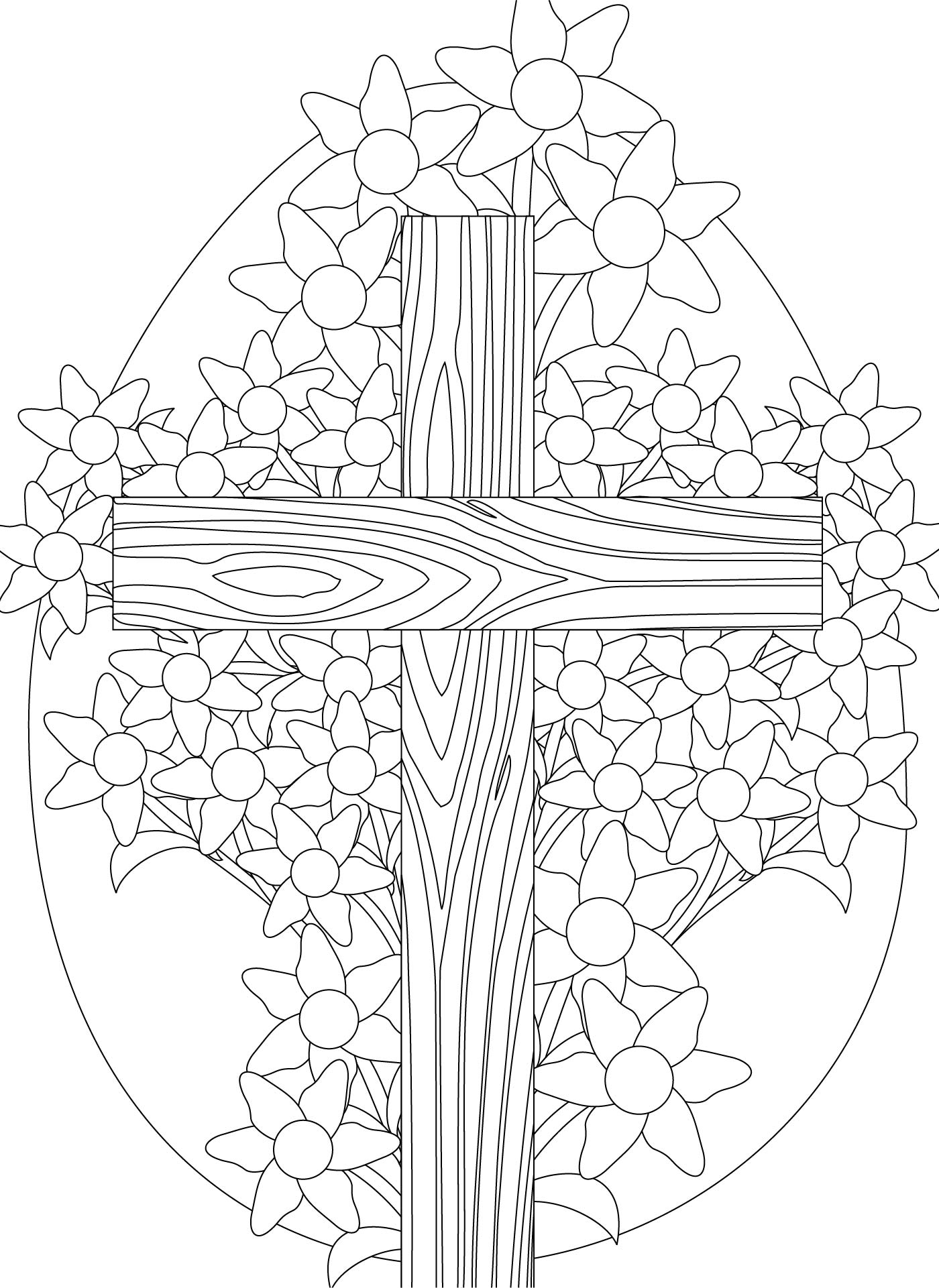 Christian Religious Easter Coloring Pages