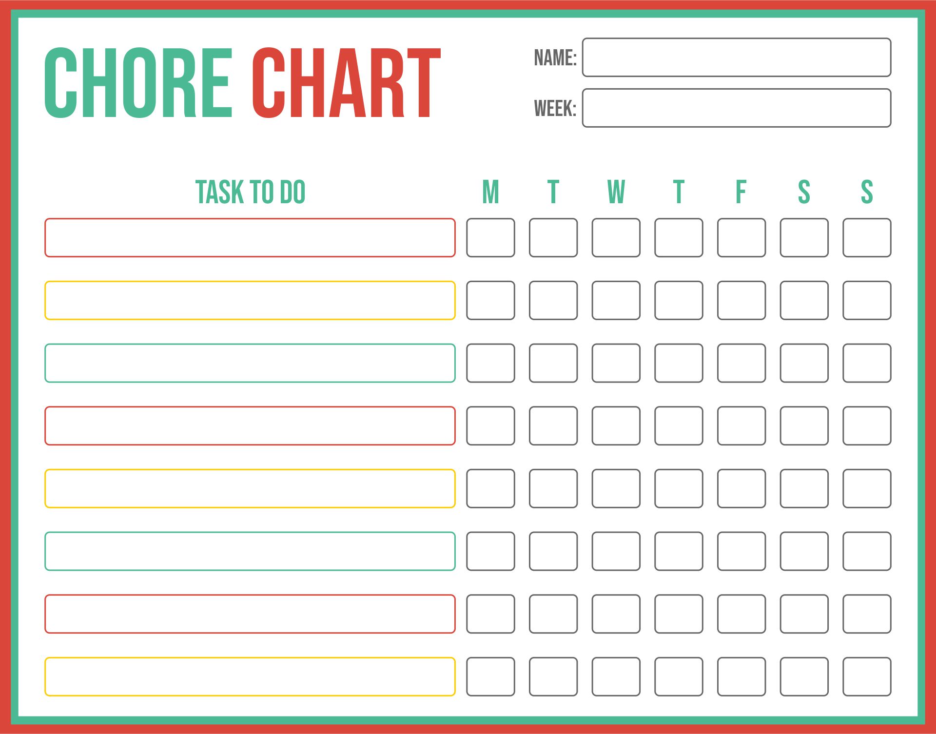 Printable Charts For