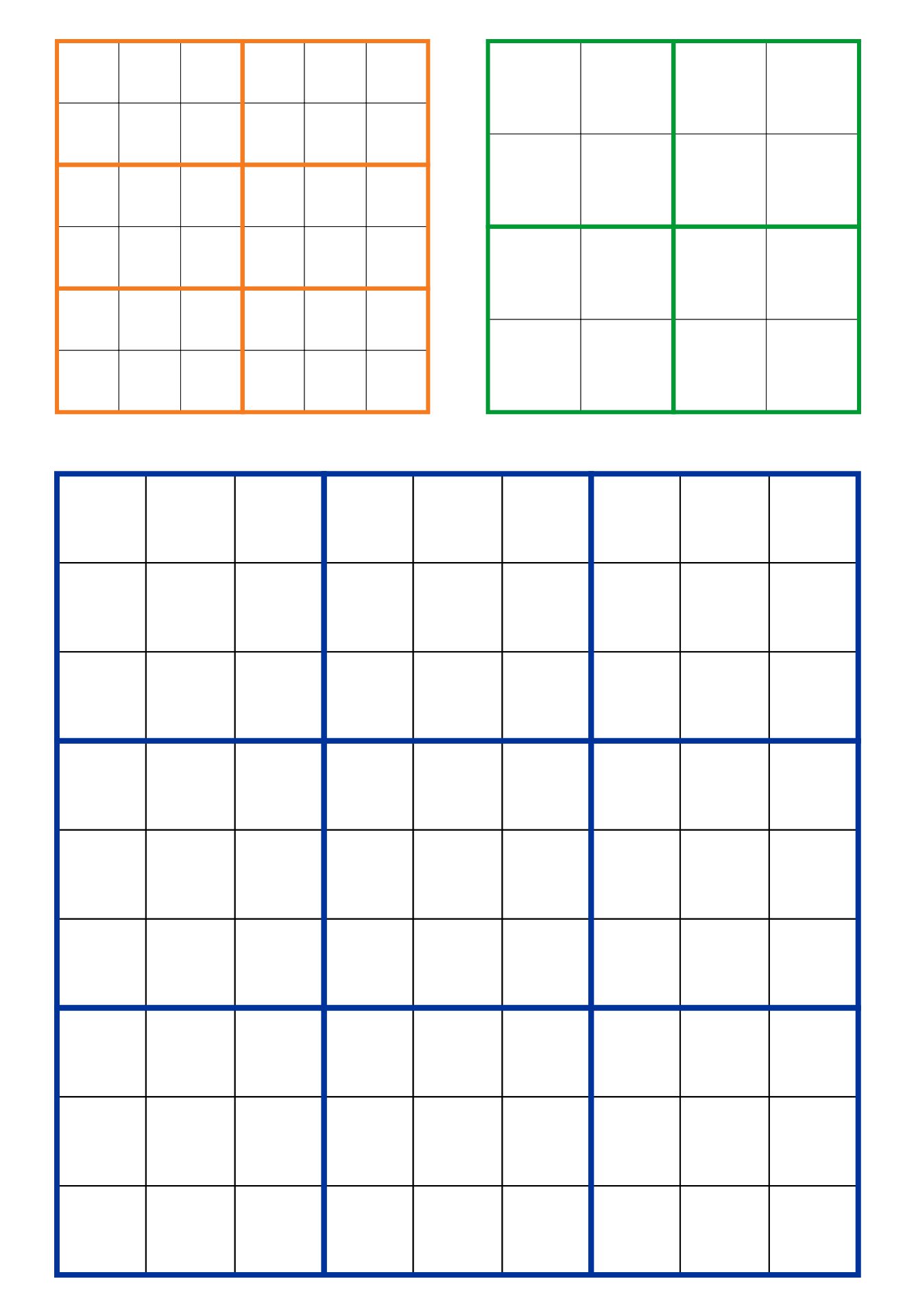 Print Blank Sudoku Grid