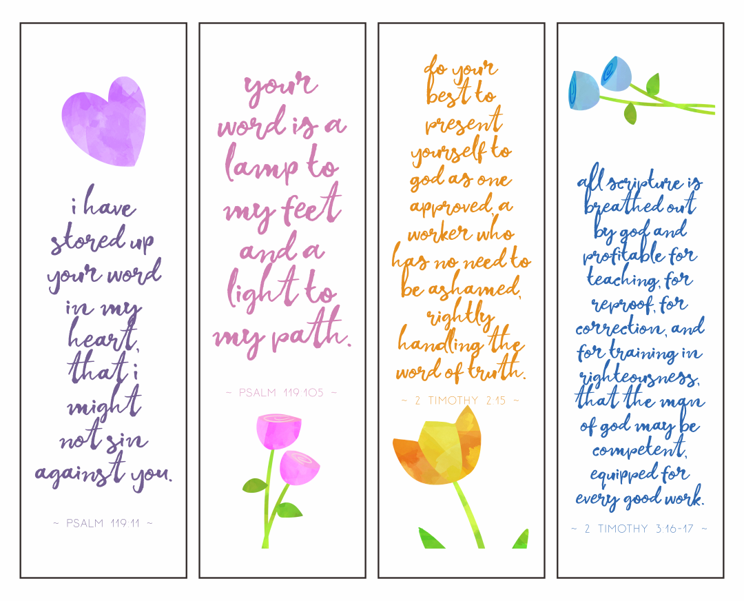 Free Printable Christian Bookmarks