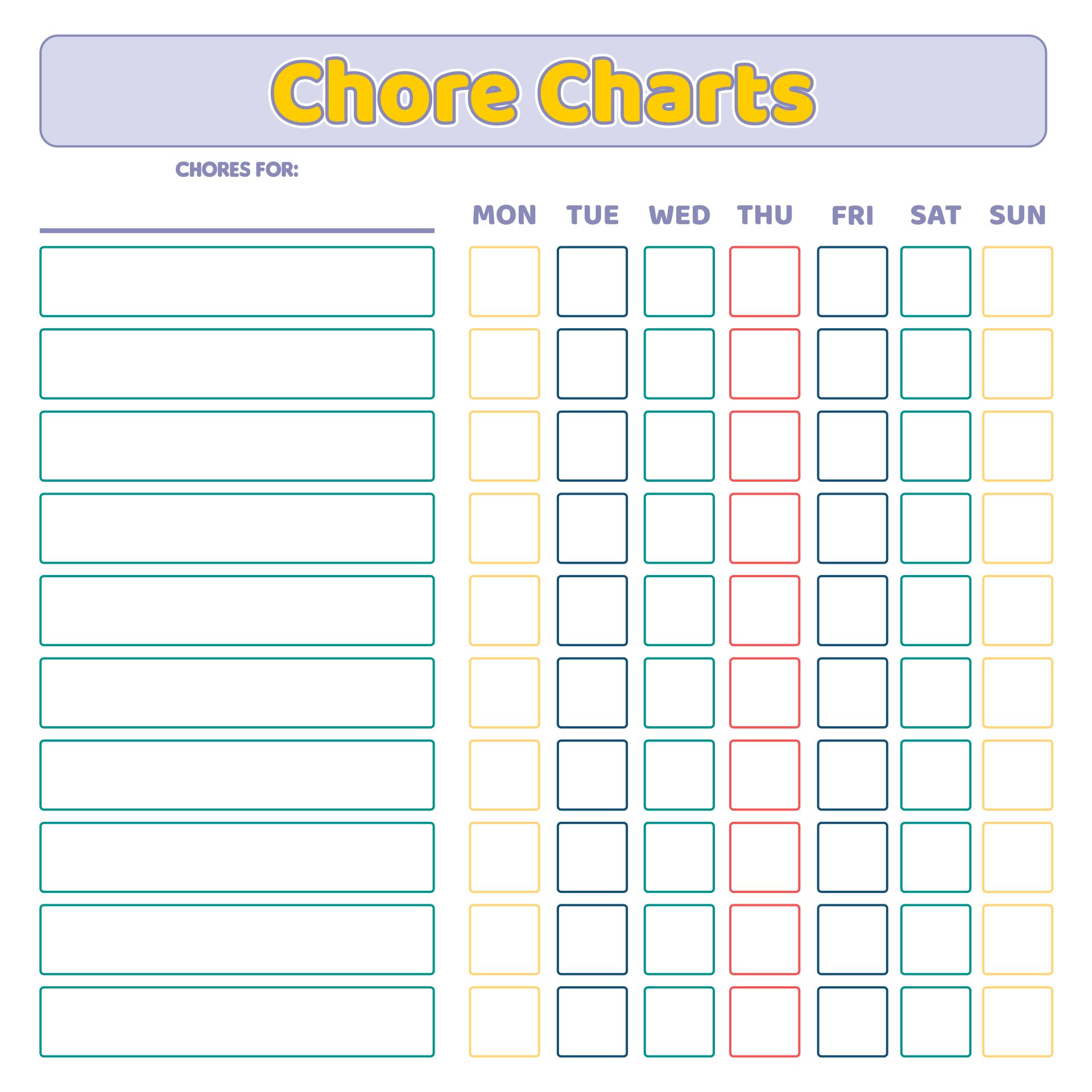  Printable Shark Chore Chart