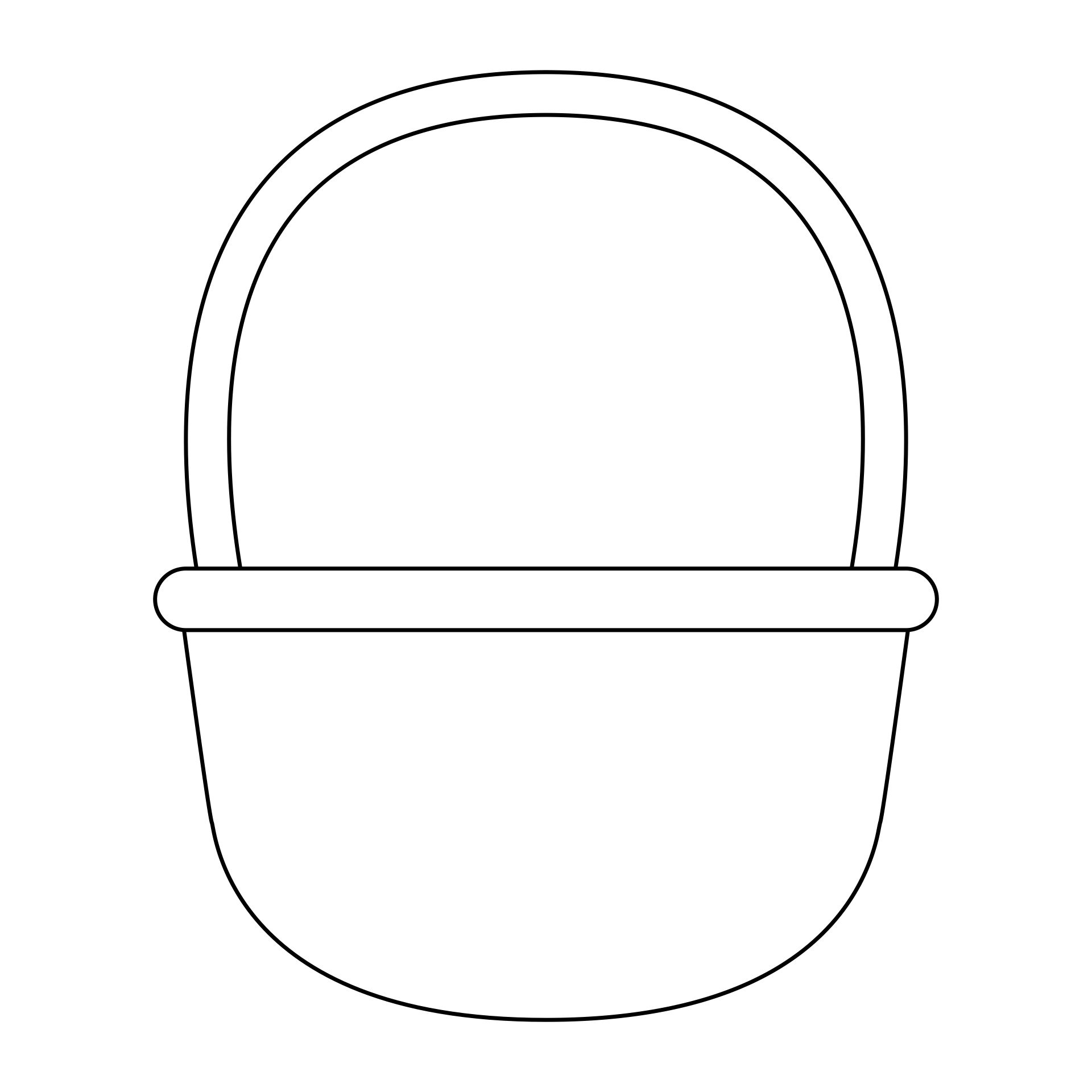 Printable Felt Easter Basket Pattern