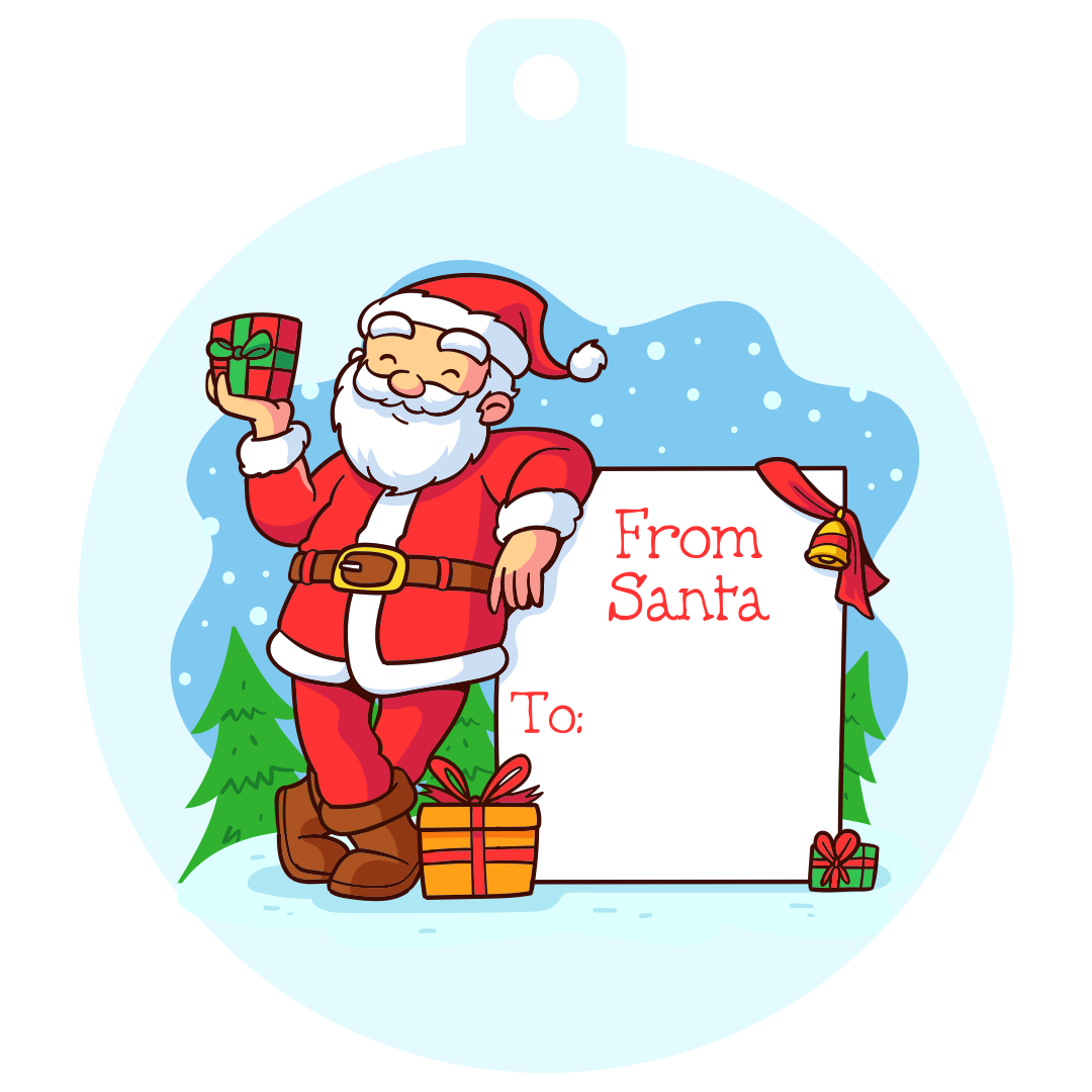 10 Best Free Printable Santa Gift Tags Christmas