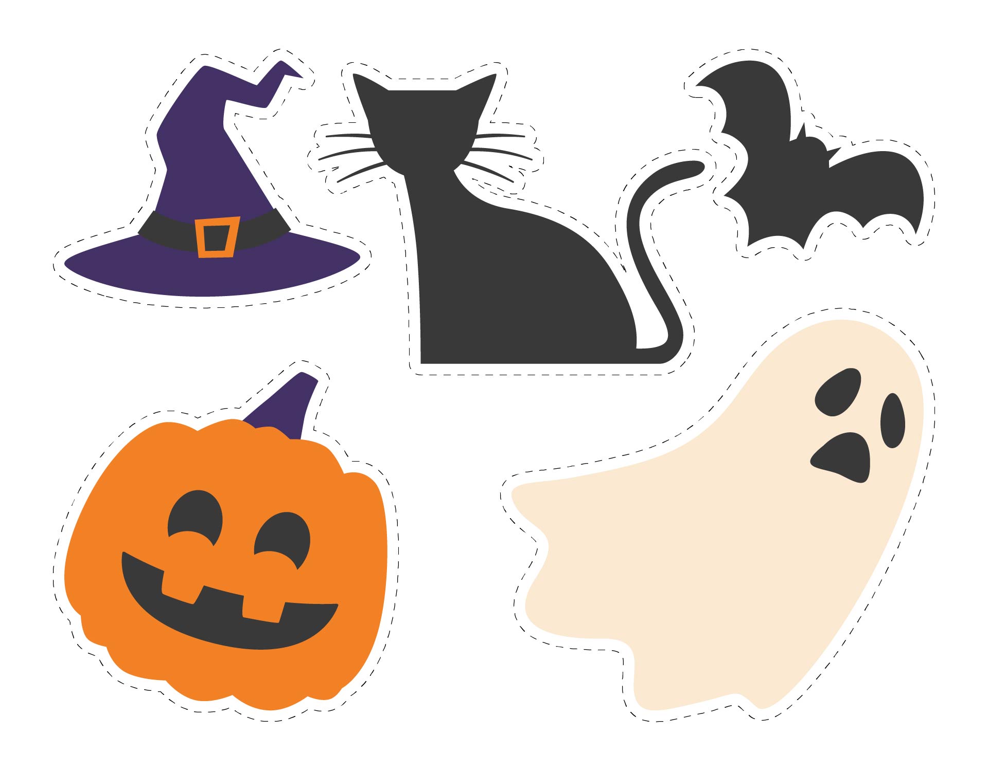 Free Printable Halloween Stickers Printable Word Searches