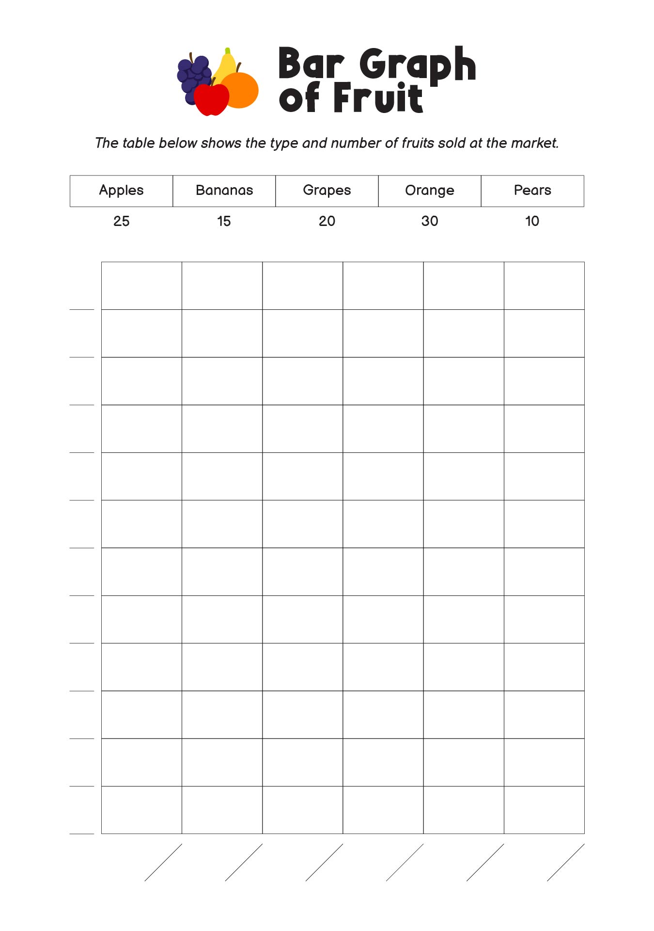 Bar Graph Worksheet Printable