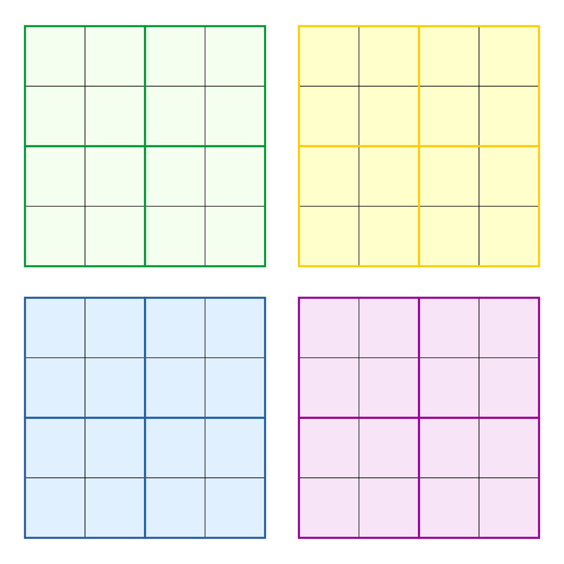 10 best blank sudoku grids printable 4 x 4 grids printablee com