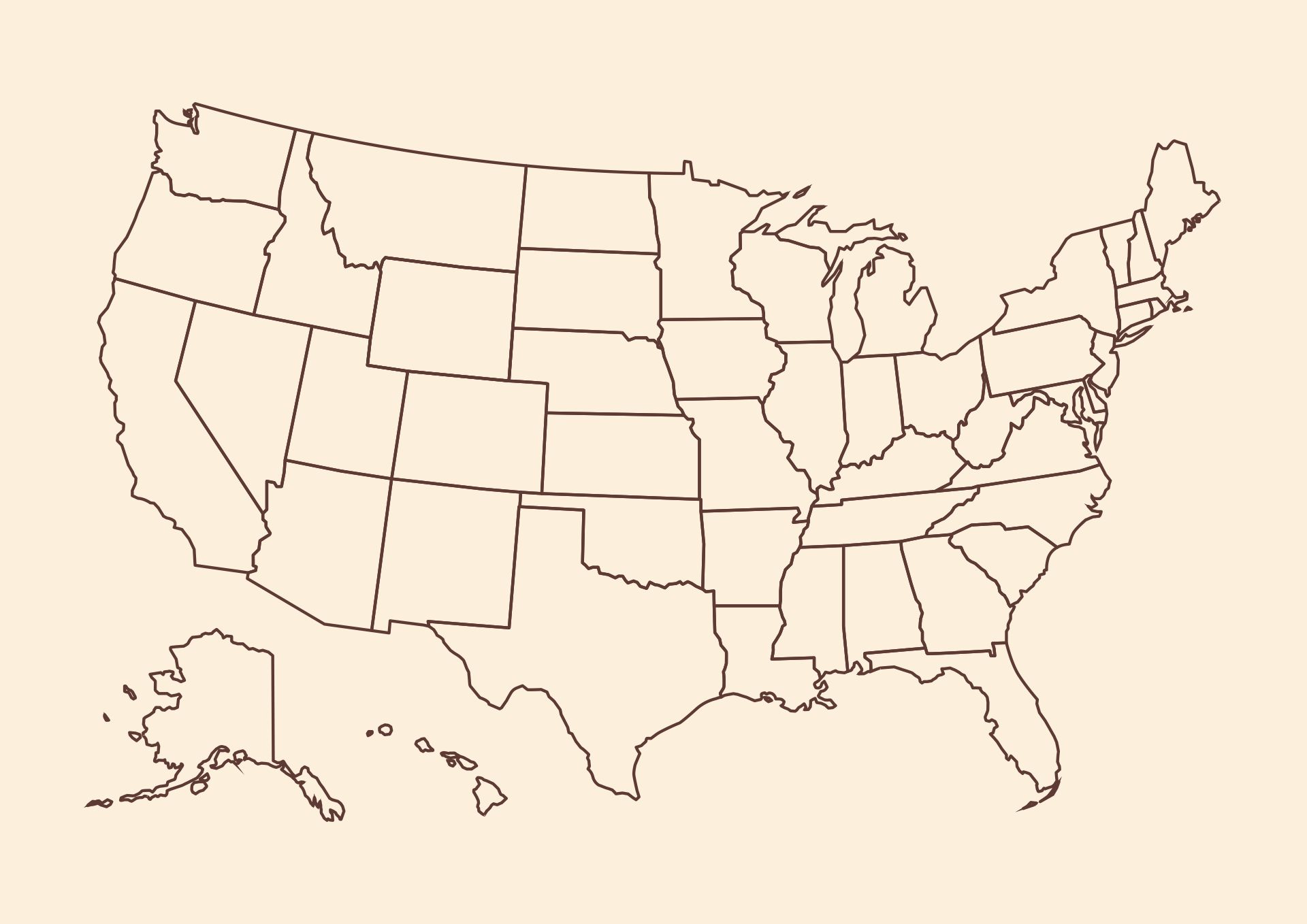 Us Map Black And White Printable Printable United States Map Puzzle 