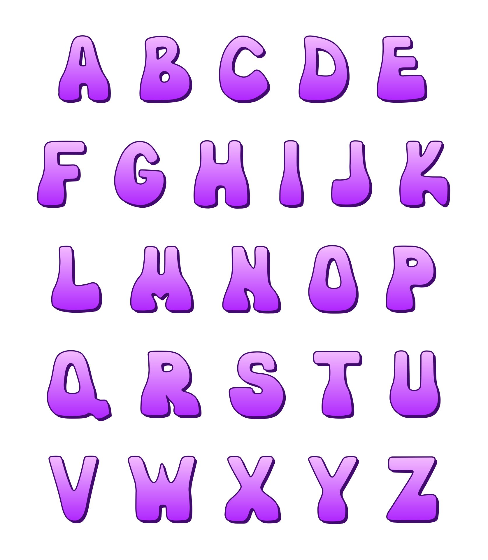 6 Best Images of Printable Bubble Letters Disney Style - Printable ...