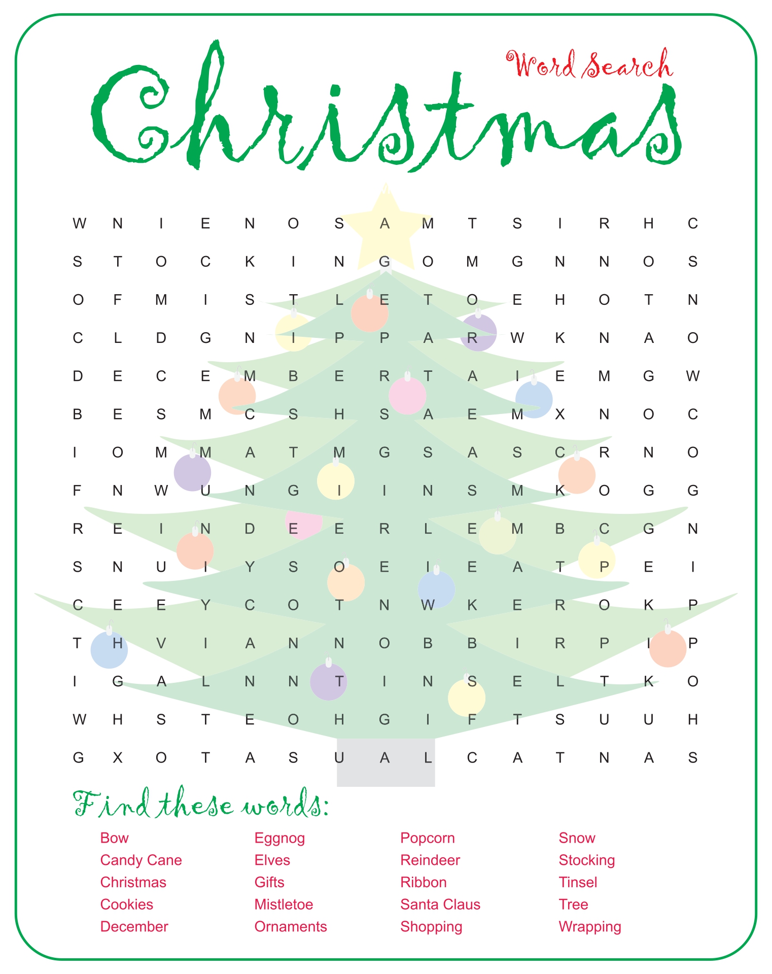 Free Printable Religious Christmas Games For Adults