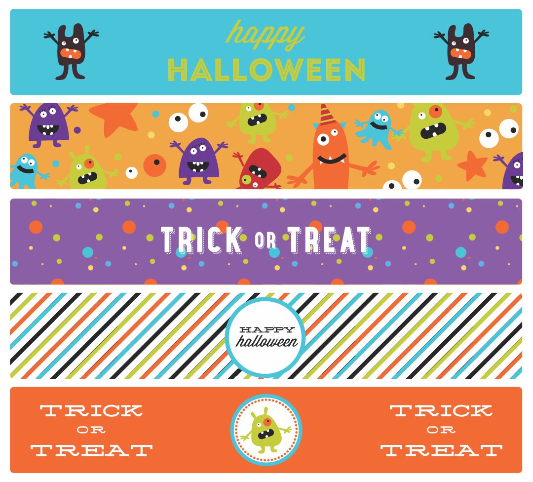 Halloween Water Bottle Labels Printable