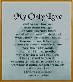 Printable Love Poems for My Husband