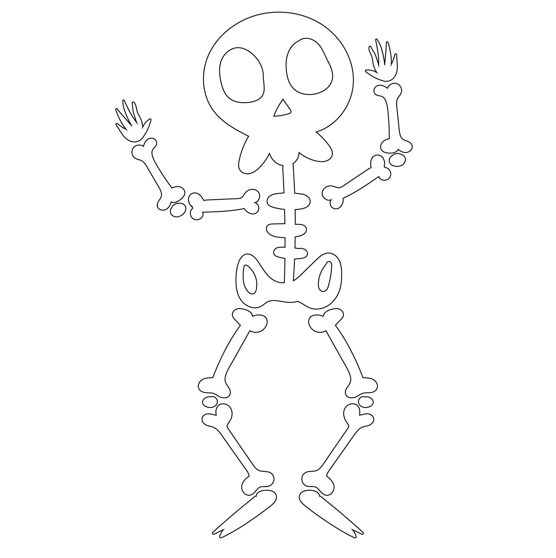 Printable Halloween Skeleton Game