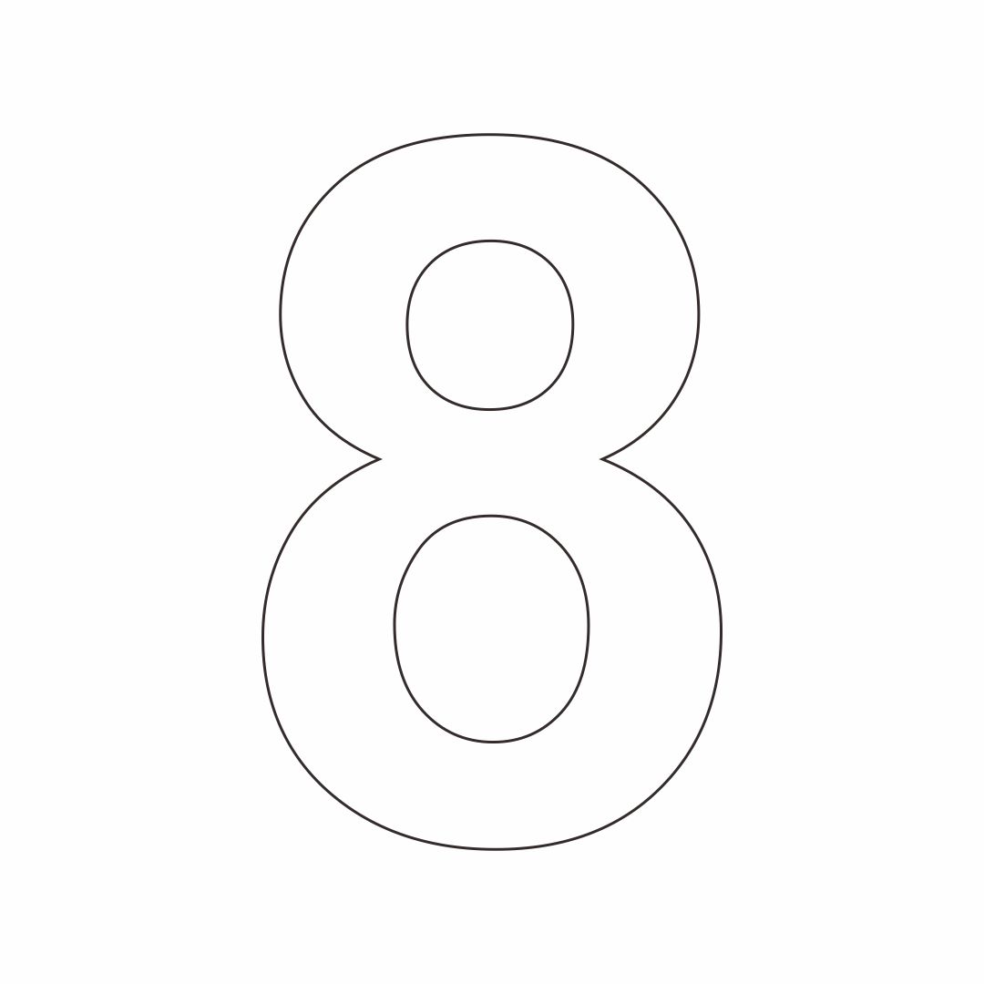 8 Best Images Of Printable Number Stencils Printable Stencil Numbers