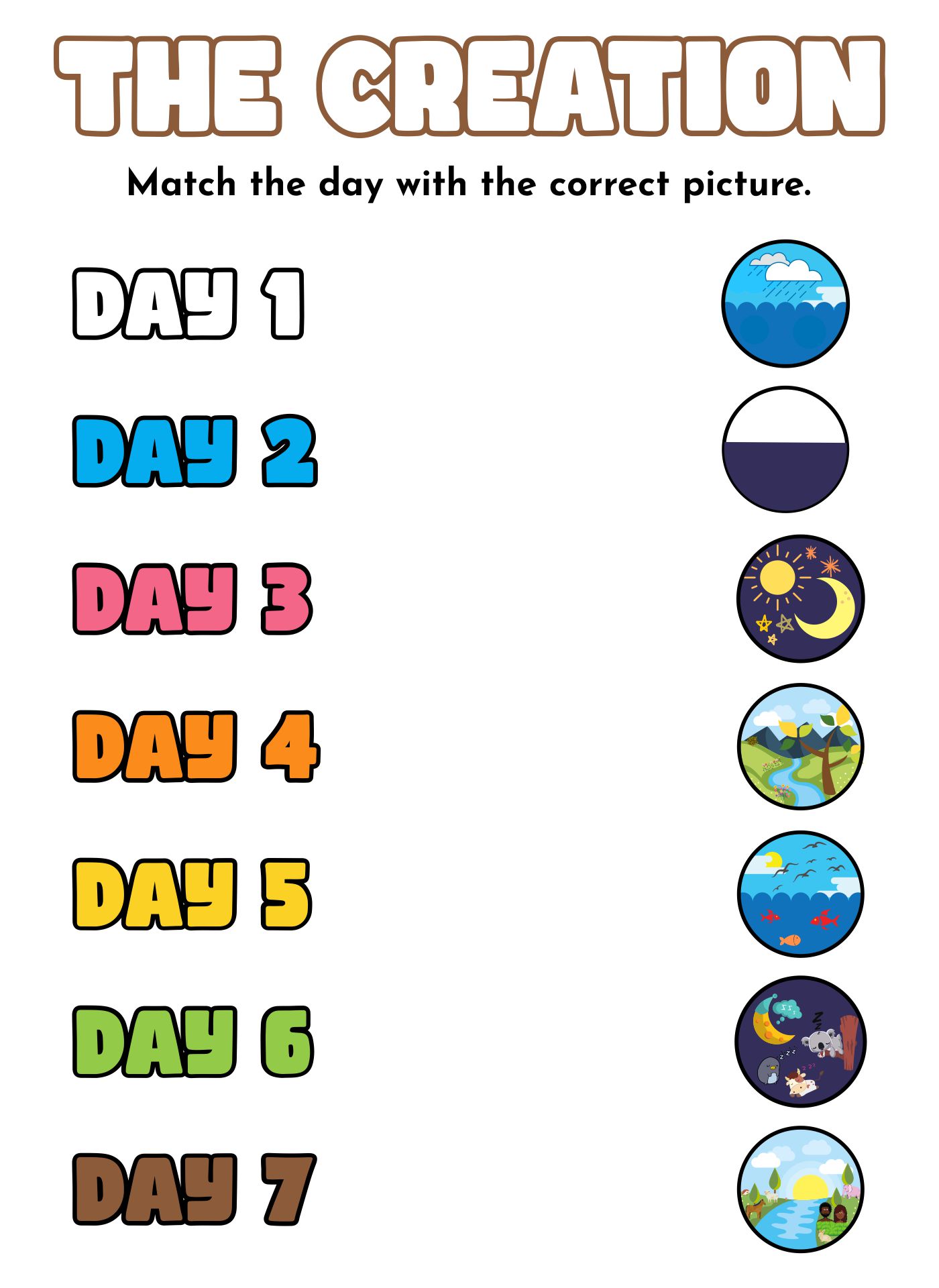 5 Best Creation Worksheet Preschool Printable PDF for Free at Printablee
