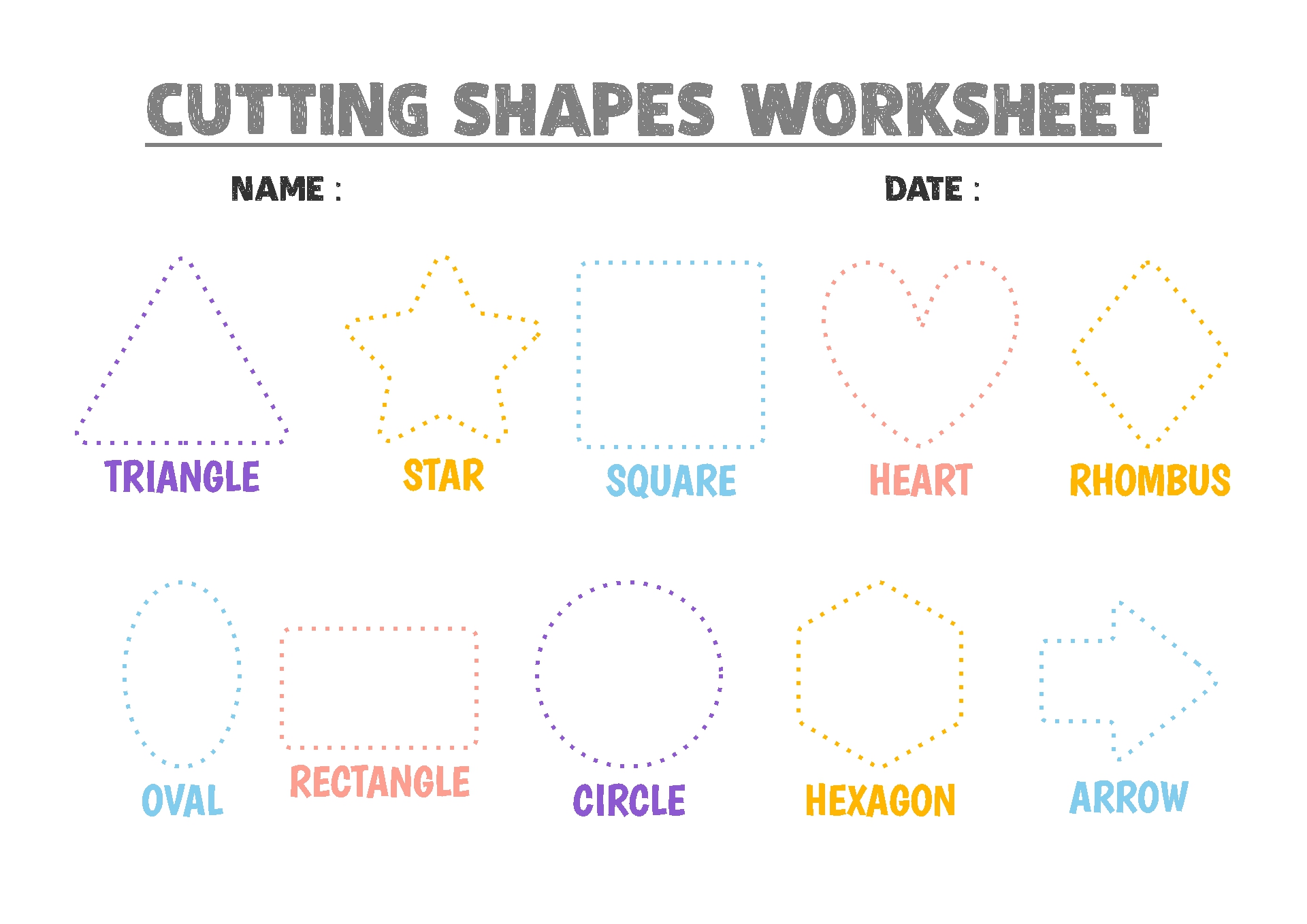 7 Best Cutting Shapes Printables Kindergarten - printablee.com