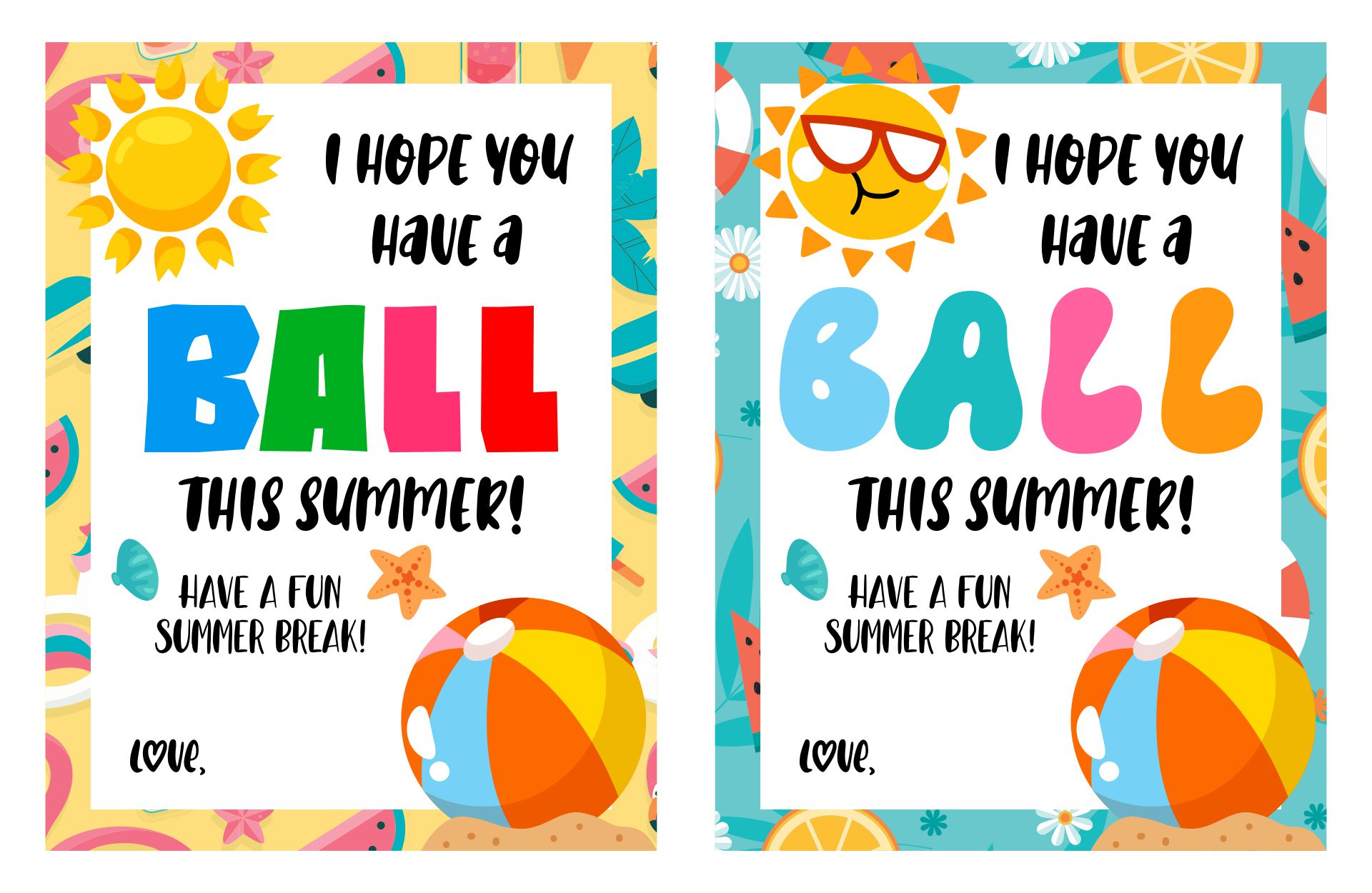 Have a Ball This Summer Printable