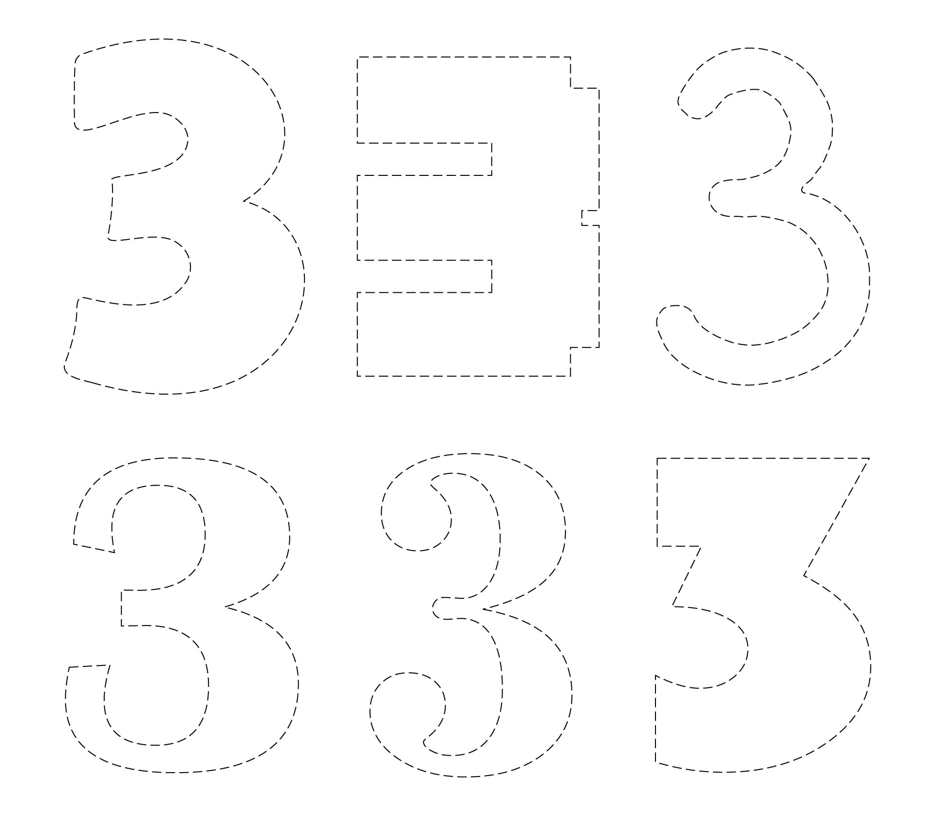Printable Mosaic Number Template Free Printable Templates Free