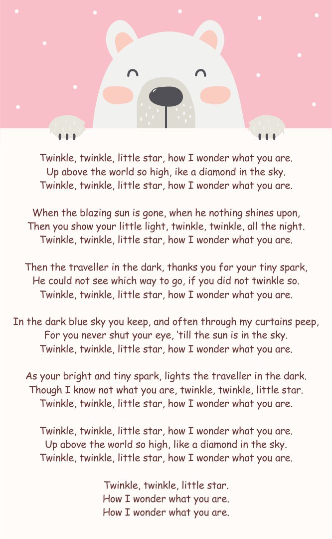 Twinkle Twinkle Little Star Poem