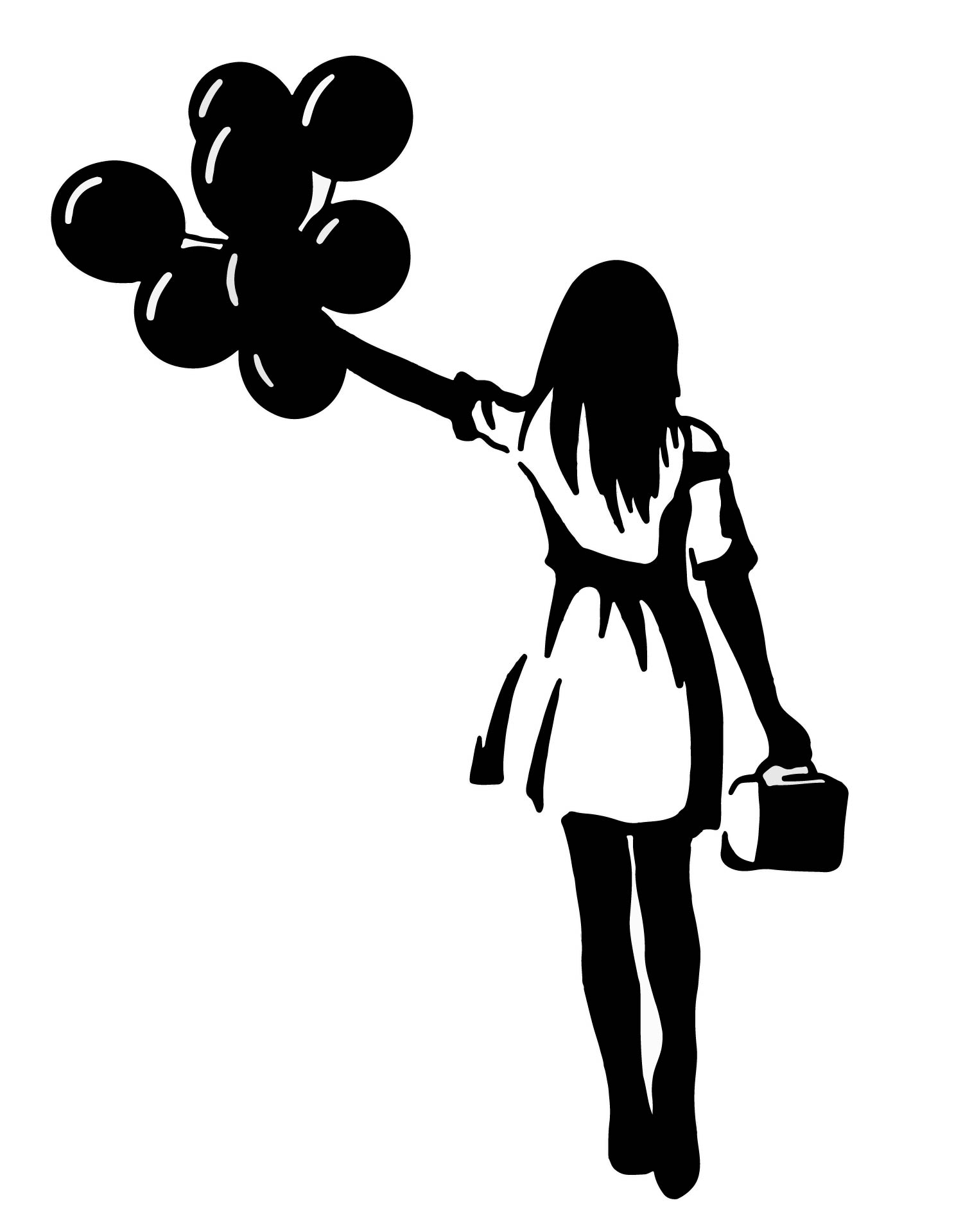 Banksy Balloon Girl Stencil