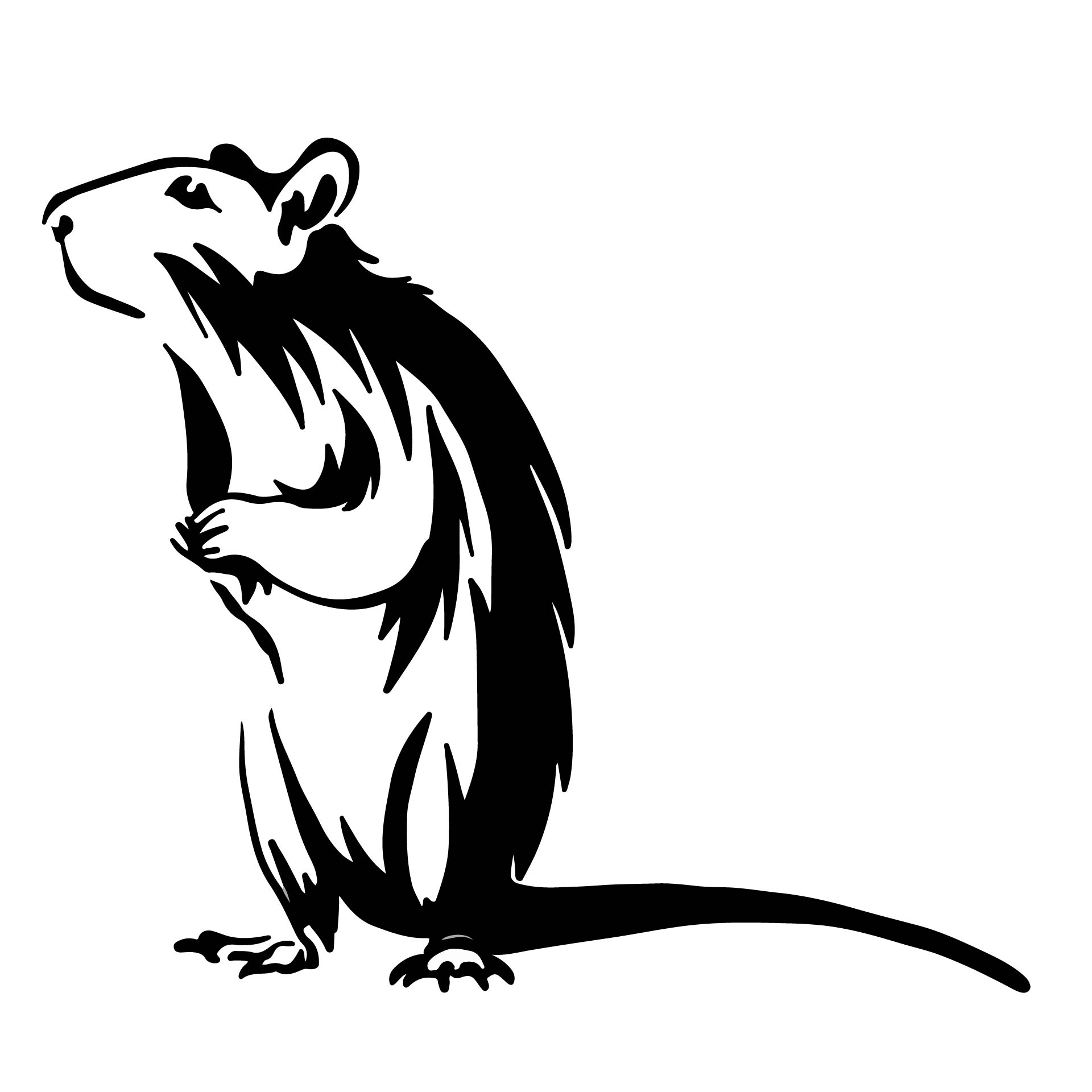 Banksy Rat Stencil Printable