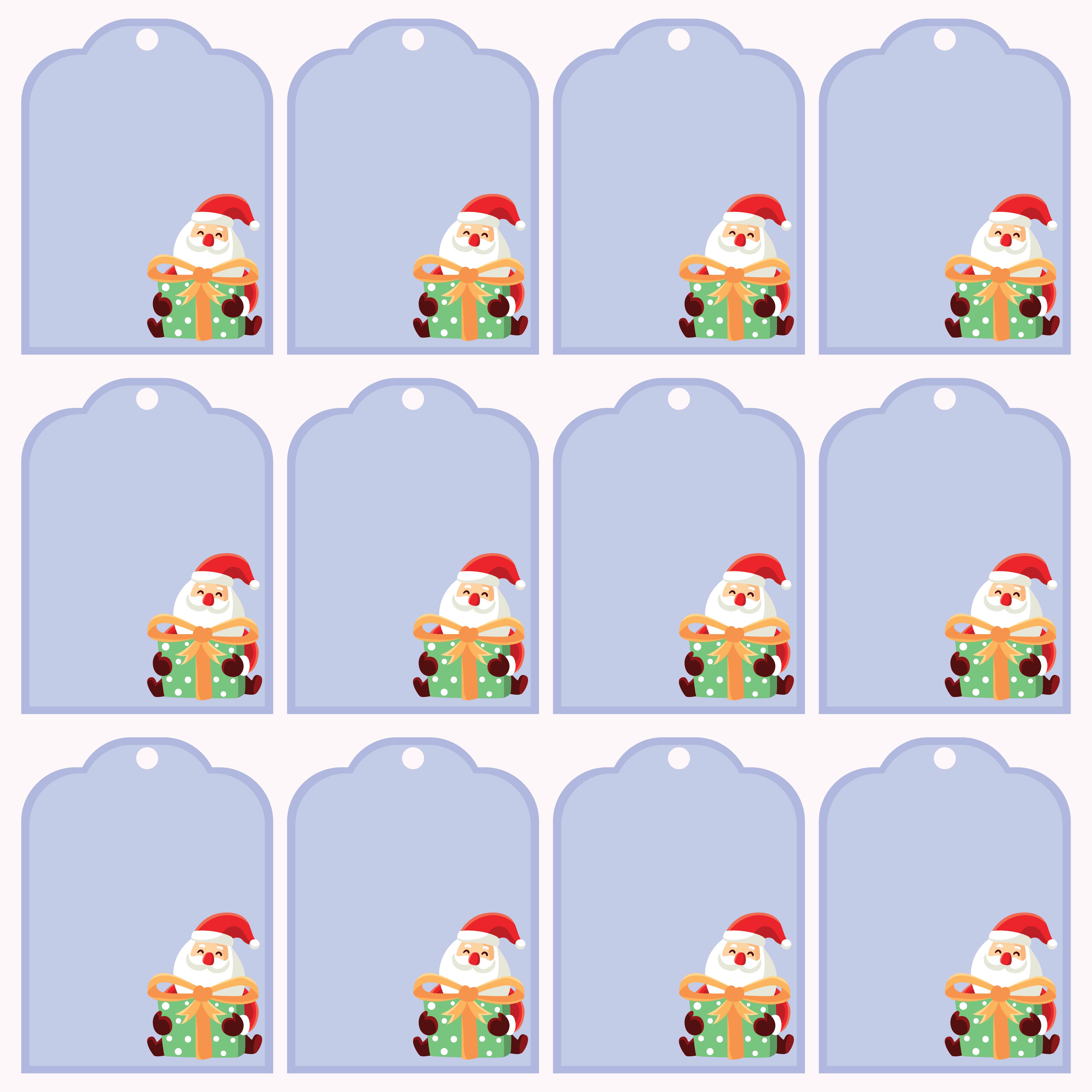 Free Christmas Gift Name Tags Printables