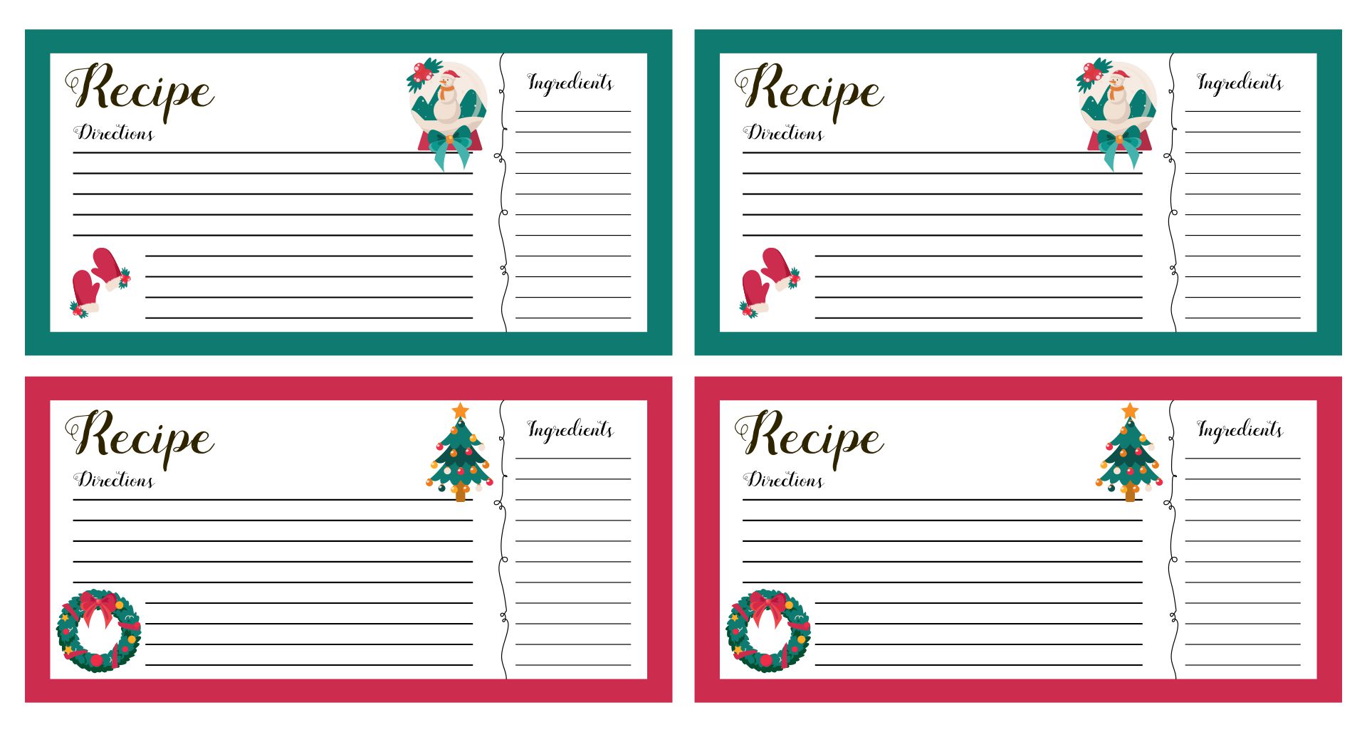 Free Printable Editable Cards