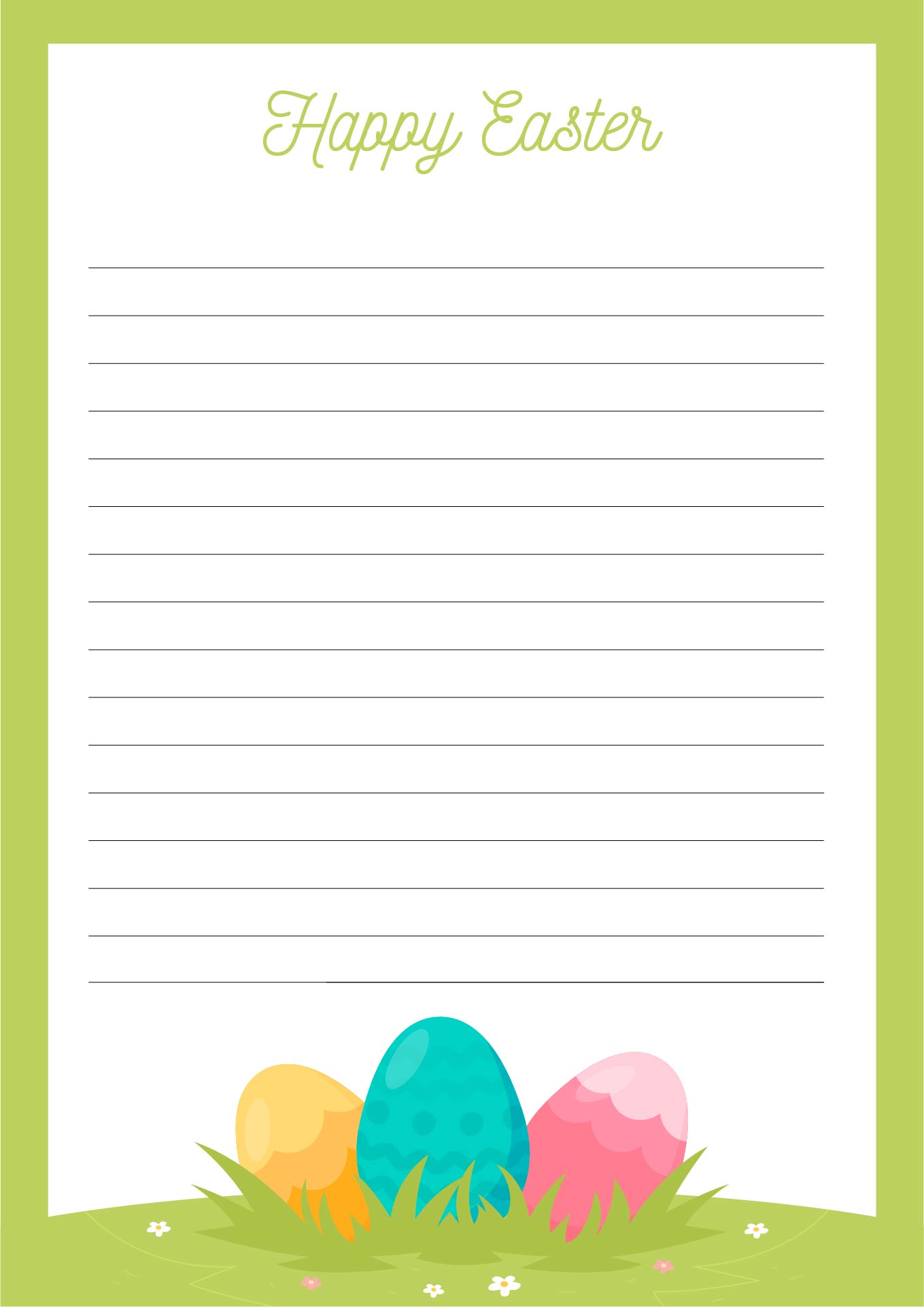  Printable Easter Stationery