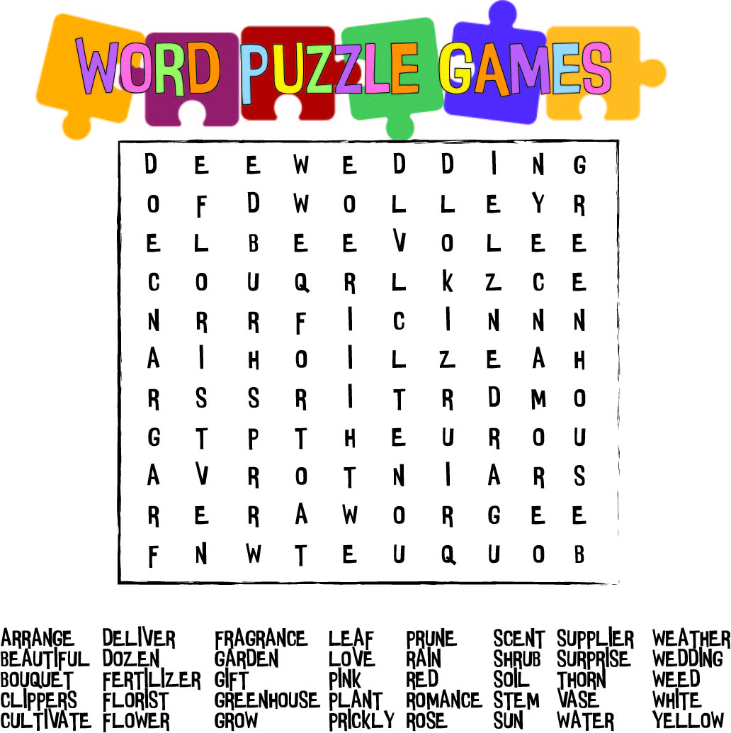 Extra Large Print Word Search Puzzles Printable